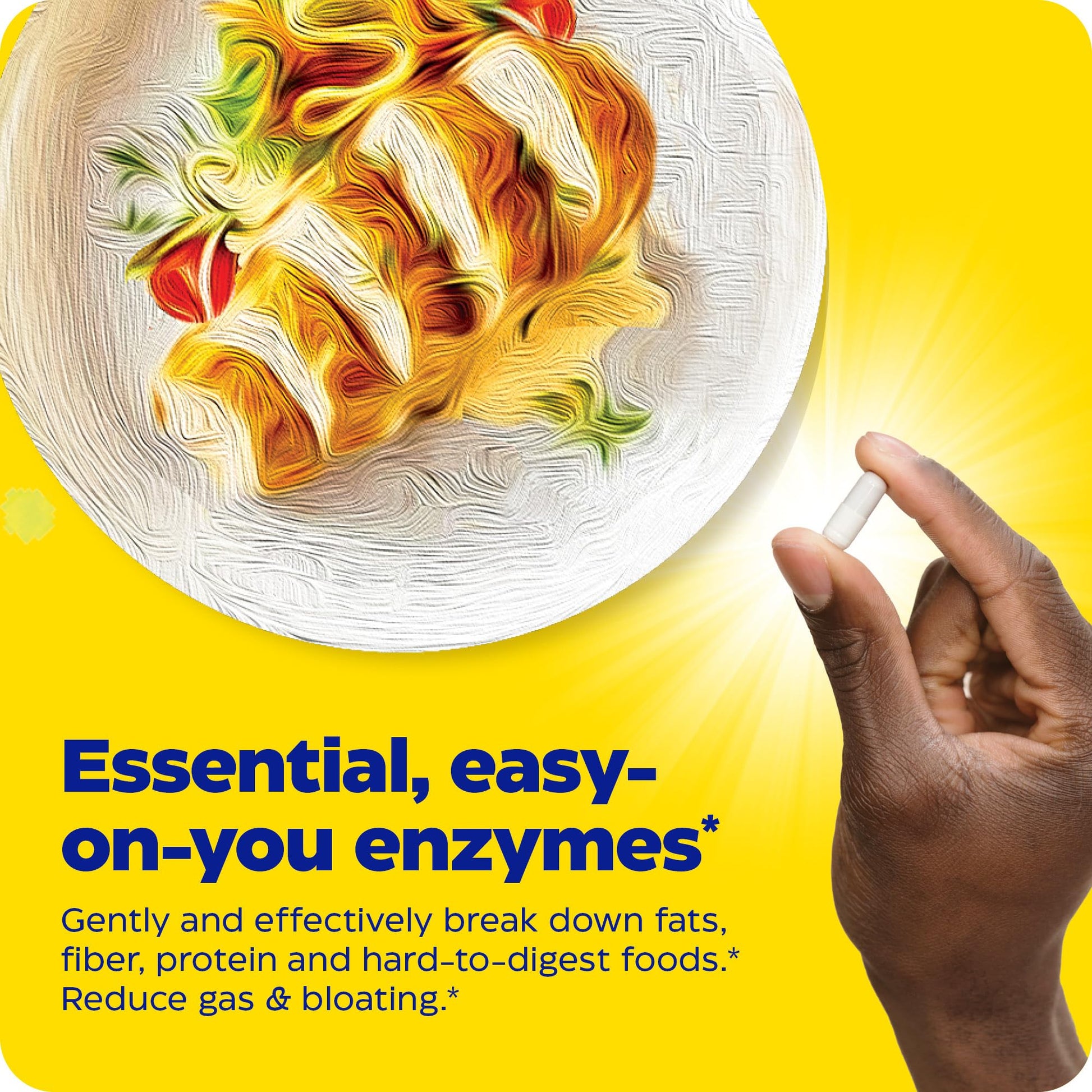 Enzymedica Digest Basic, Digestive Enzymes for Sensitive Stomachs, Offers Fast-Acting Enzymedica