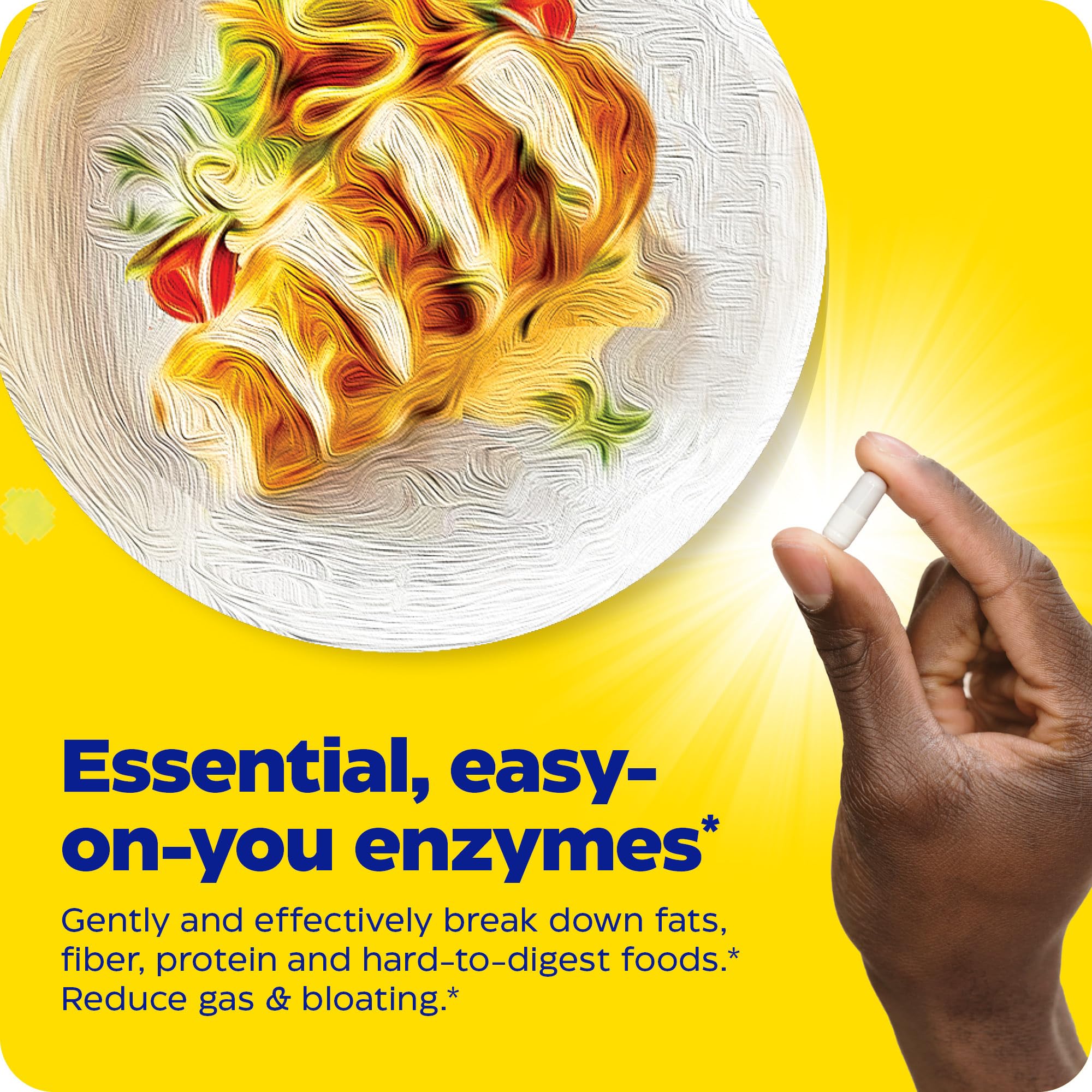 Enzymedica Digest Basic, Digestive Enzymes for Sensitive Stomachs, Offers Fast-Acting Enzymedica