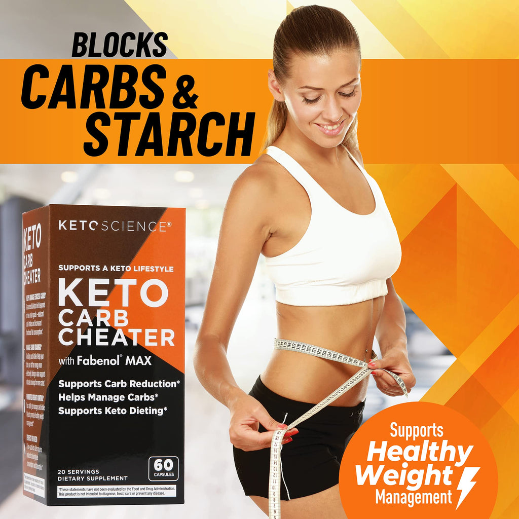 Keto Science Keto Carb Cheater, Supports Carb Reduction, Helps Manage Carbs, Supports