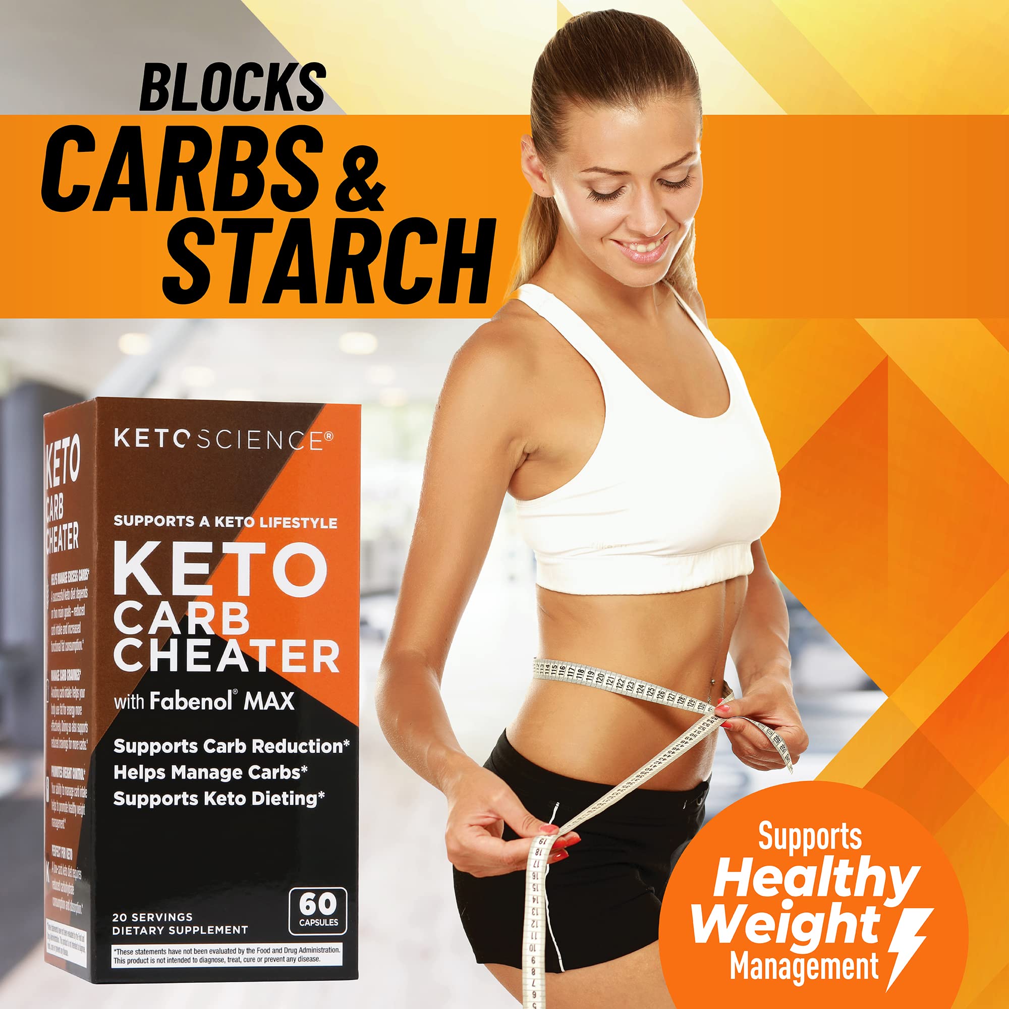 Keto Science Keto Carb Cheater, Supports Carb Reduction, Helps Manage Carbs, Supports