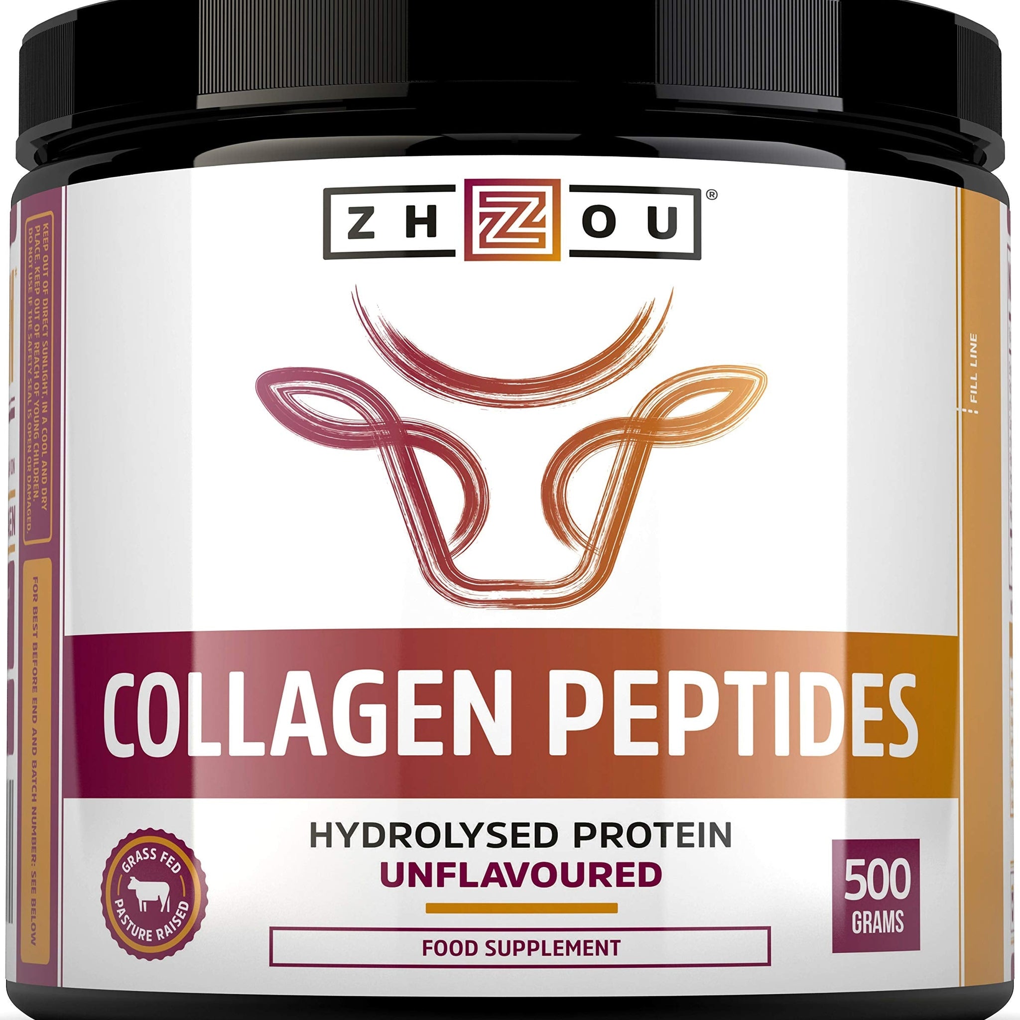 Collagen Powder 500g - Hydrolysed Collagen Peptides Powder - High Protein Bovine Collagen Supplement 