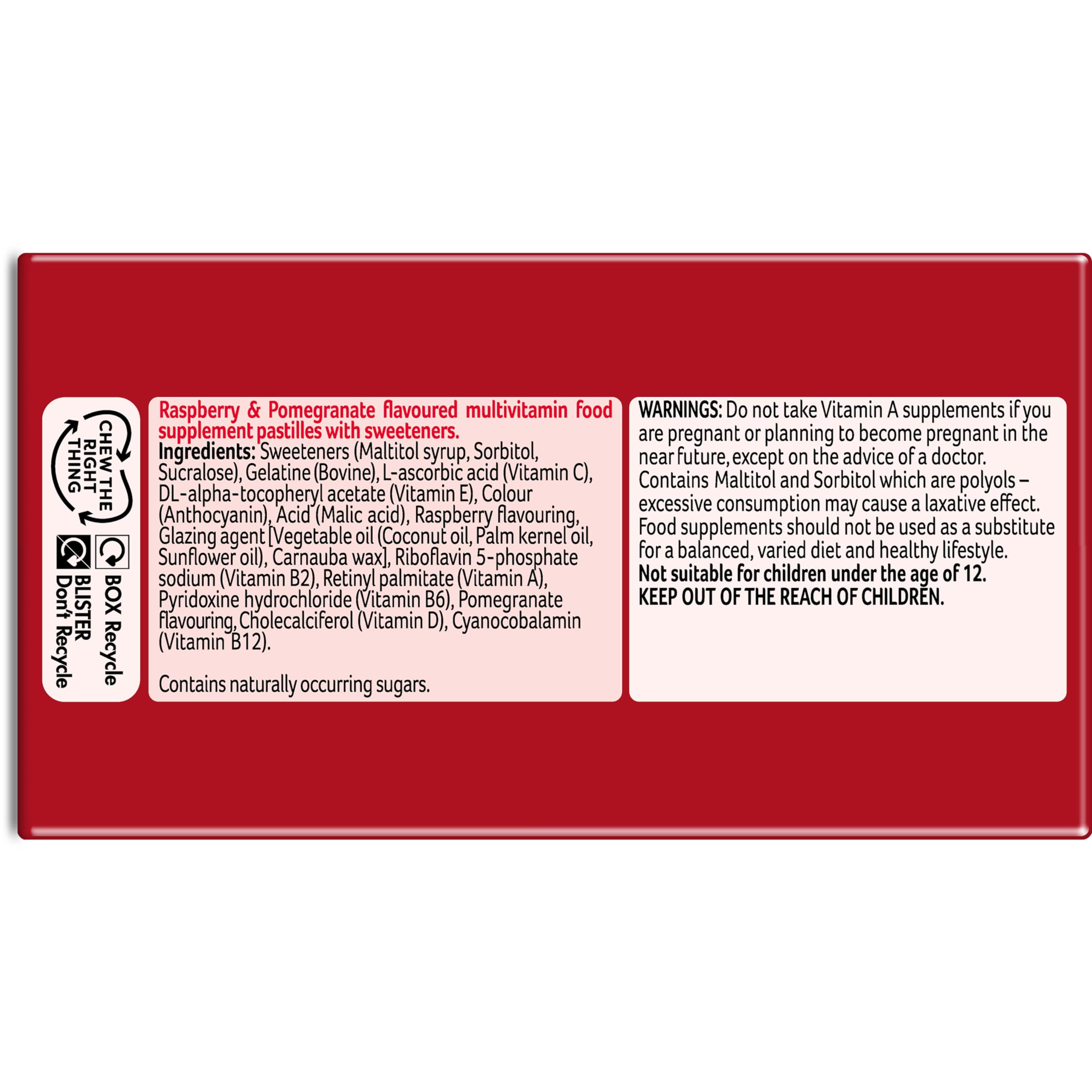 Bassetts Vitamins Adults Multivitamins, 60 Pastilles Bassetts Vitamins