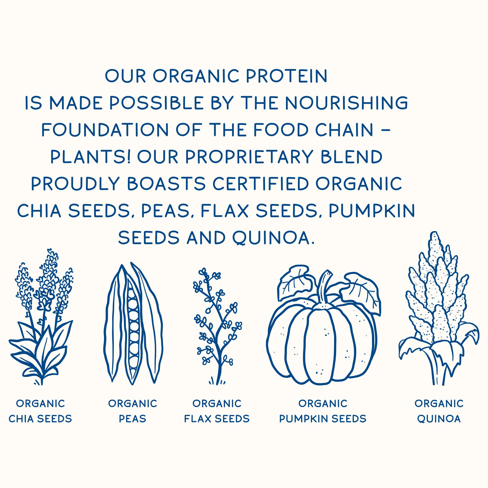 KOS Plant Based Protein Powder, Blueberry Muffin - Organic Pea Protein Superfood