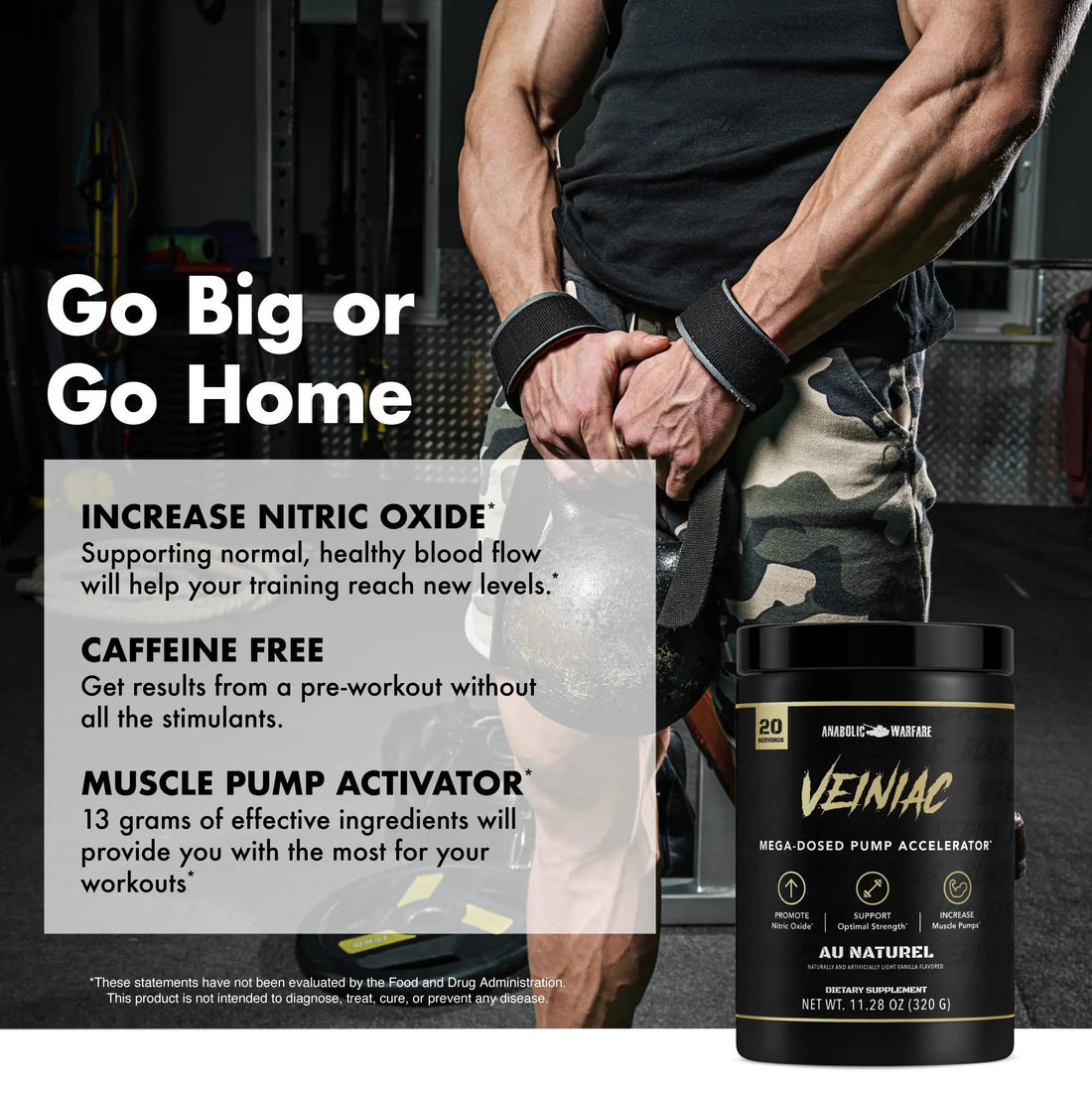 Anabolic Warfare Veiniac Muscle Pump Activator Supplement Stimulant Free Pre-Workout