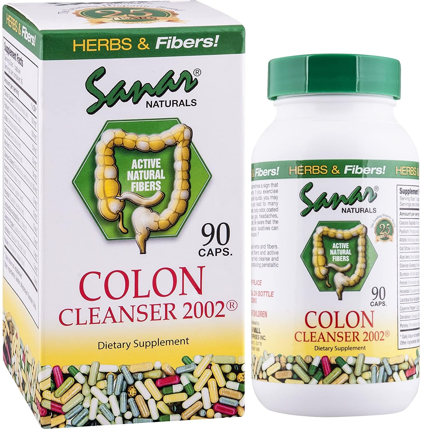 Sanar Naturals Colon Cleanser - Herbal Blend with Probiotics and Fibers - Digestive Health