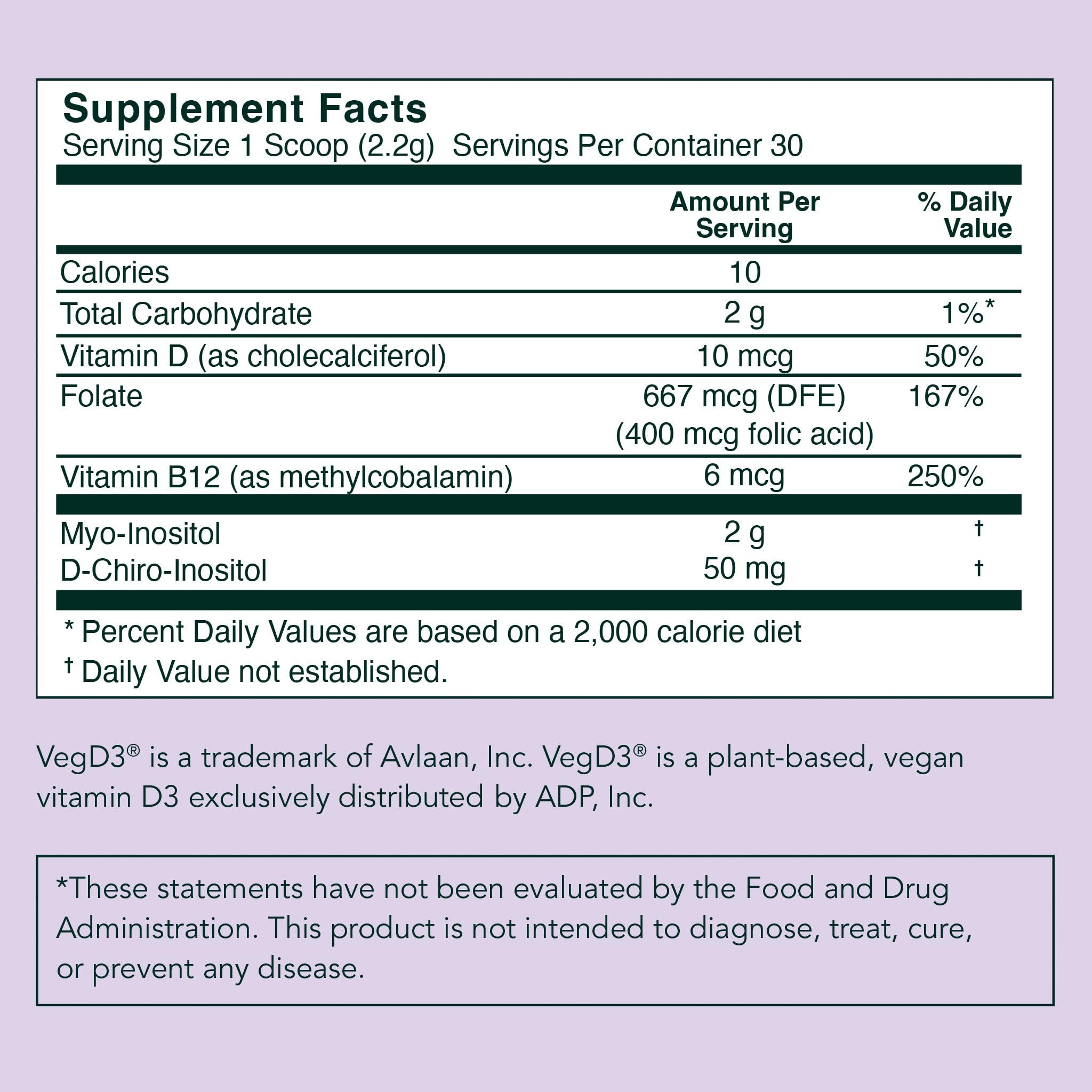 Rael Hormone Balance for Women, Myo Inositol Powder - Myo-Inositol & D-Chiro Inositol