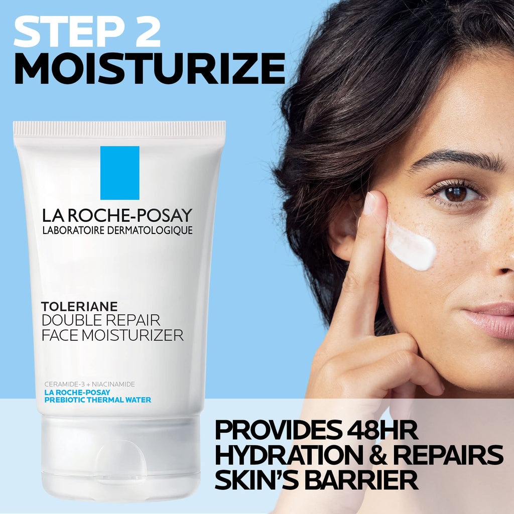 La Roche-Posay Toleraine Skin Care Set | Double Repair Face Moisturizer