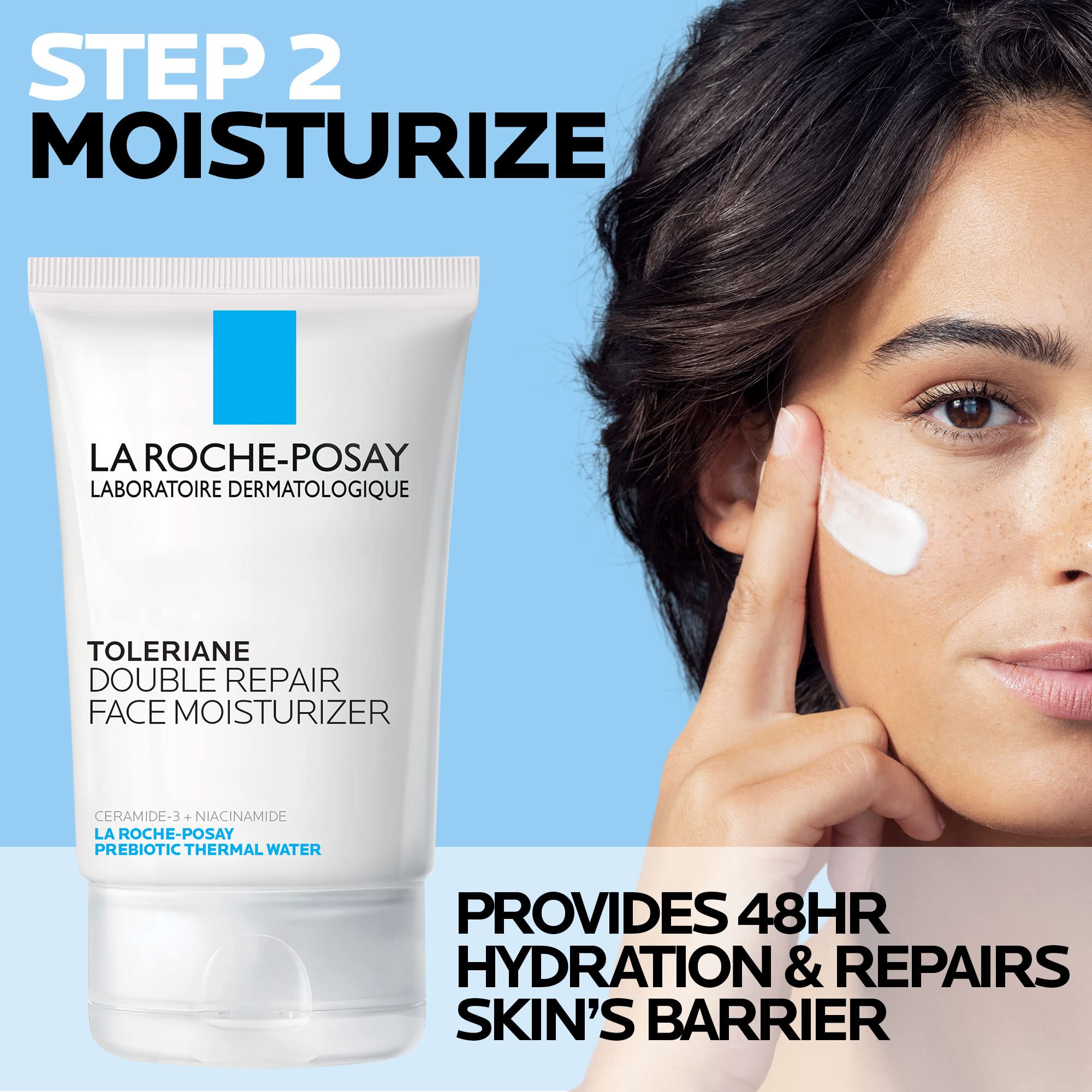 La Roche-Posay Toleraine Skin Care Set | Double Repair Face Moisturizer