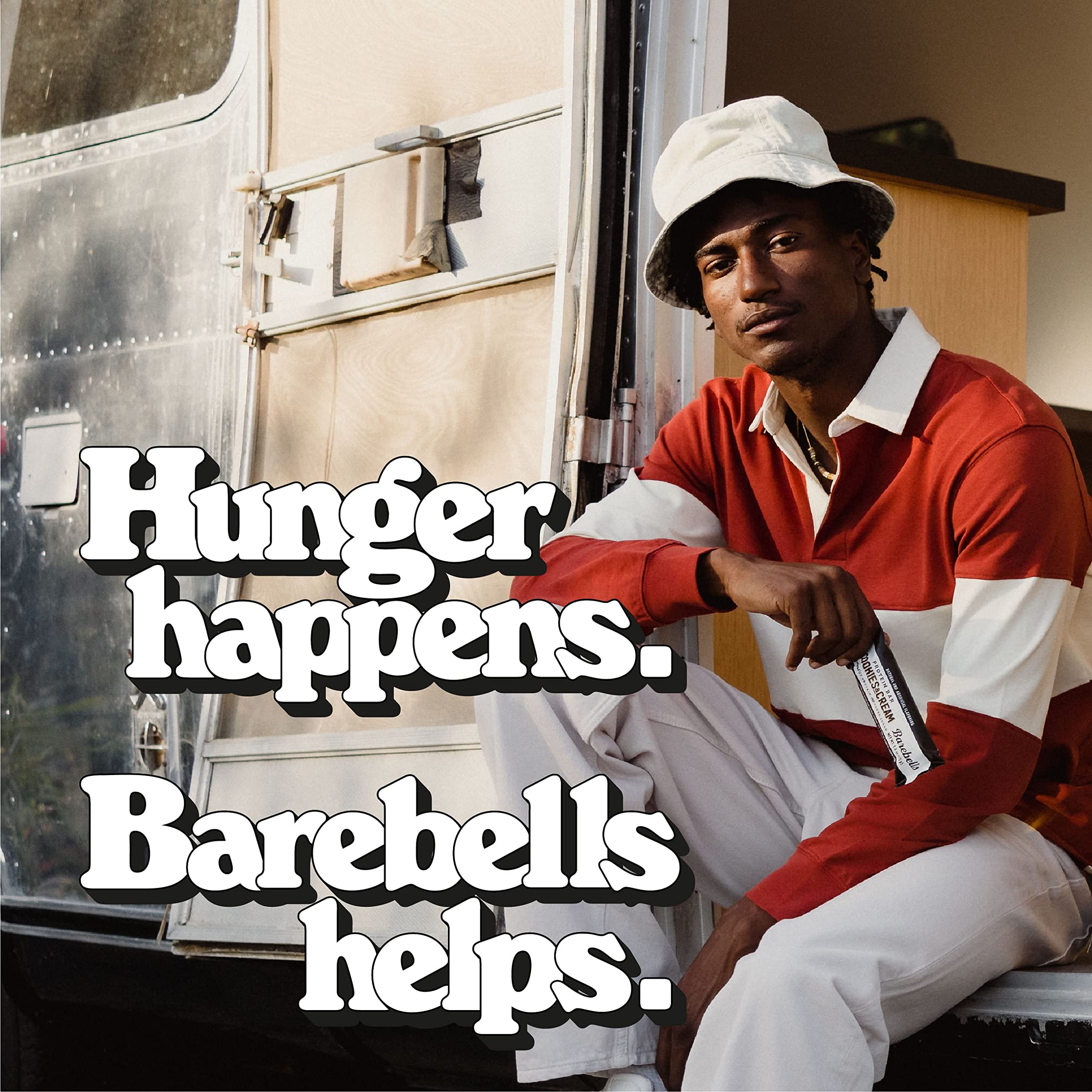 Barebells Protein Bars Cookies & Cream - 12 Count, 1.9oz Bars - Protein Snacks with 20g BAREBELLS