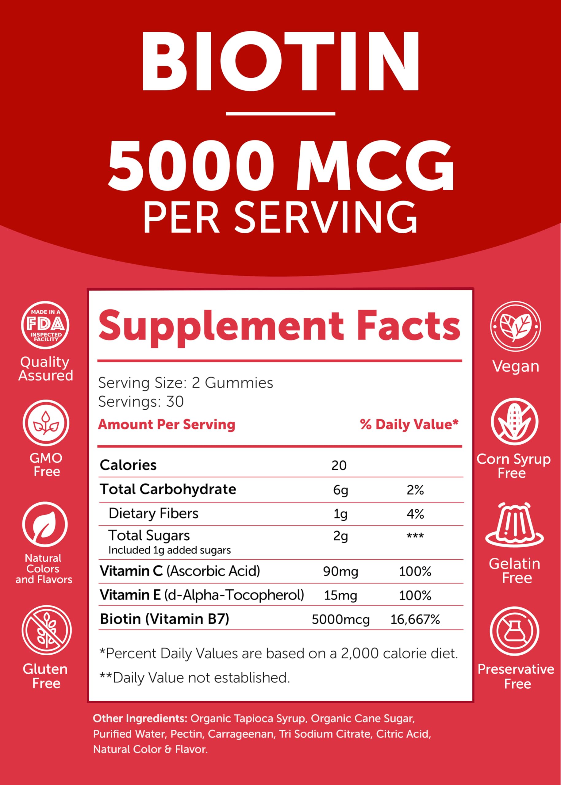 Biotin and Prenatal Bundle - Hair Skin and Nails Gummies with Vitamin C and E - Chewable Multivitamin Lunakai