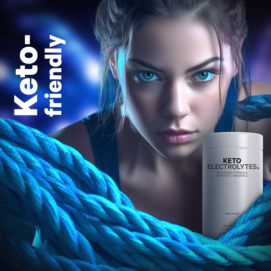 Keto Electrolytes Supplement – Vegan Electrolyte Tablets w Magnesium, Potassium