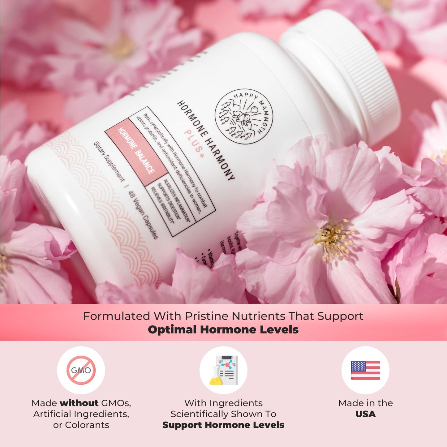 Happy Mammoth Hormone Harmony Plus Booster for Hormone Harmony to Get Even More Hormonal