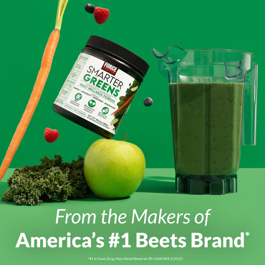 FORCE FACTOR Smarter Greens Daily Wellness Powder to Support Energy, Immunity & Digestion