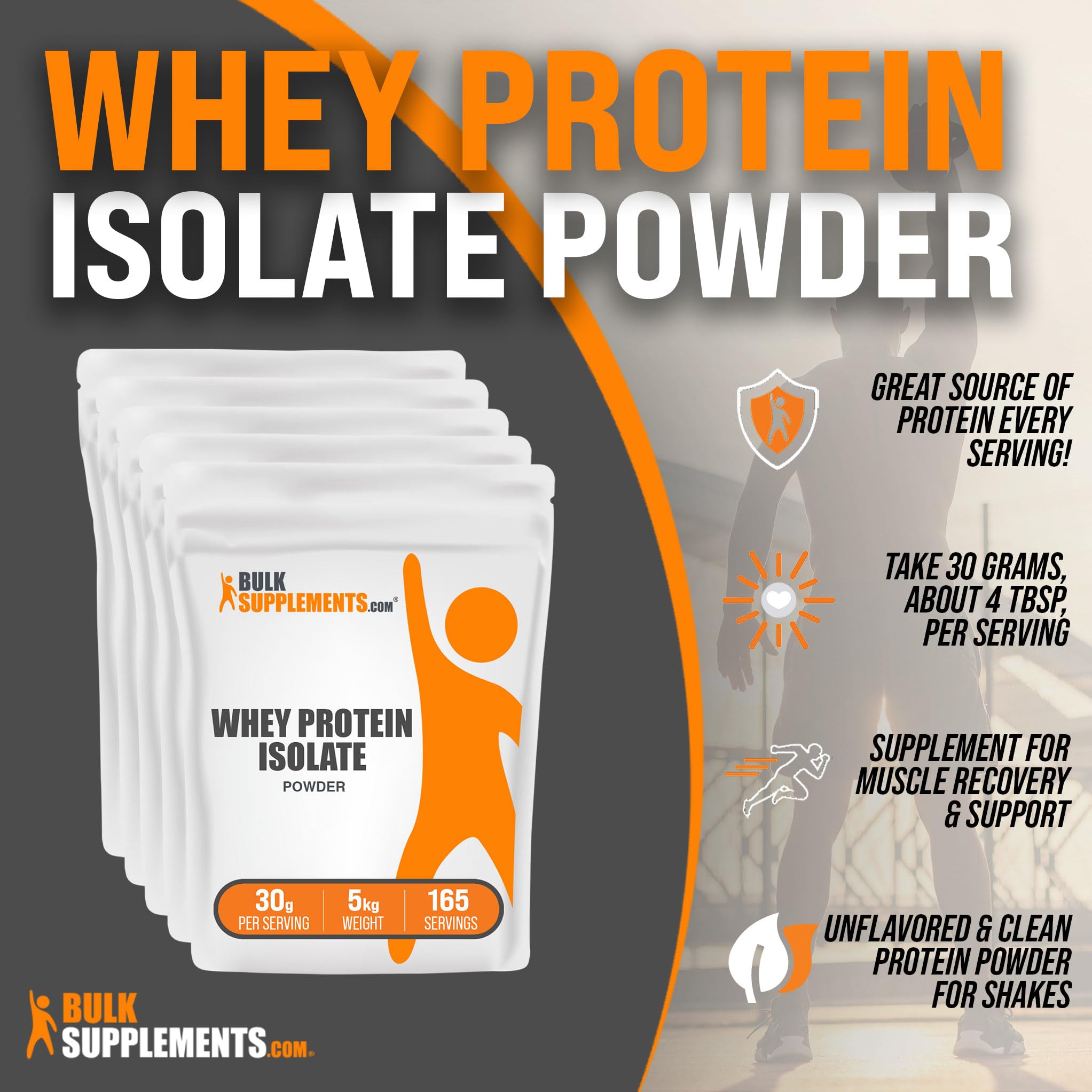 BULKSUPPLEMENTS.COM Whey Protein Isolate Powder - Unflavored Protein Powder BULKSUPPLEMENTS.COM