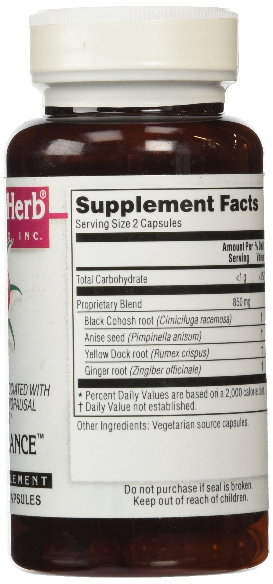 Kroeger Herb Female Balance Capsules, 100 Count