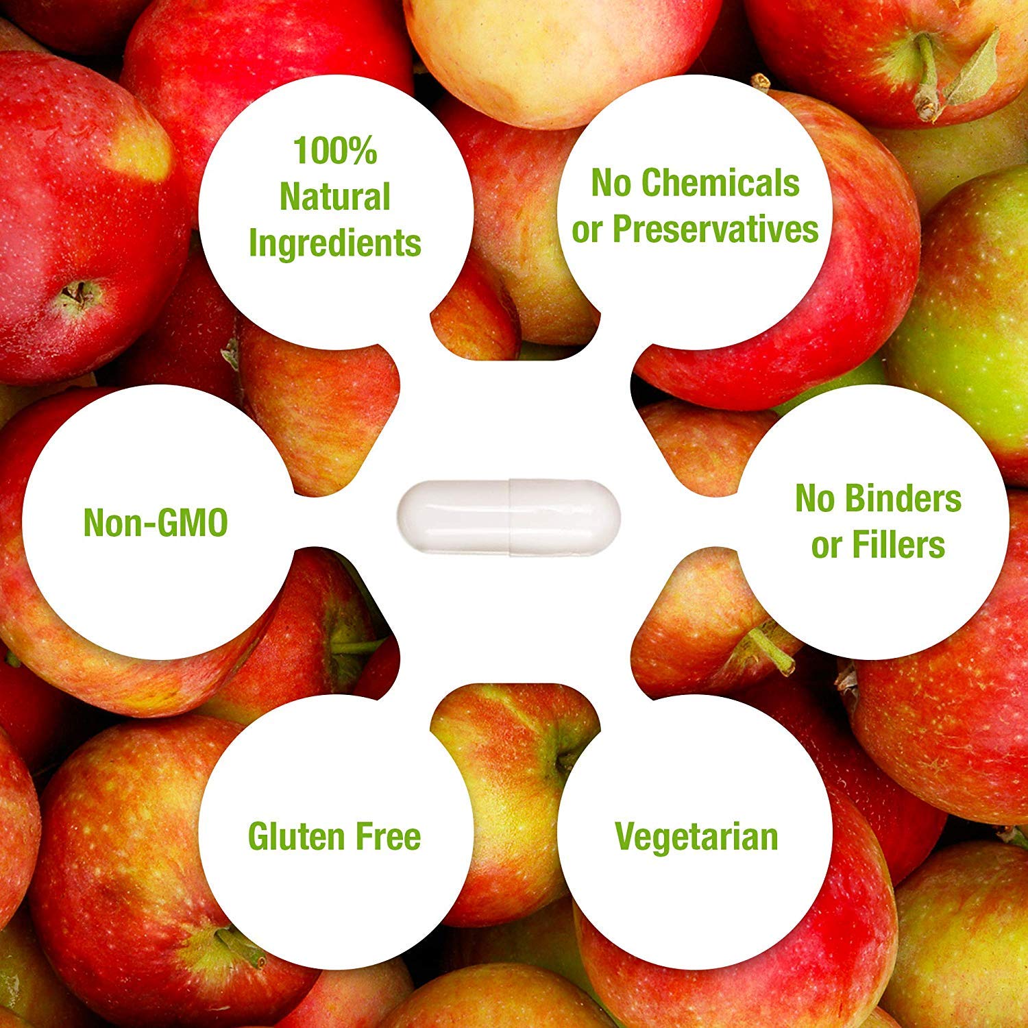 Apple Cider Vinegar 1500mg, 100% Organic, Pure & Raw - Healthy Digestion Key Nutrition