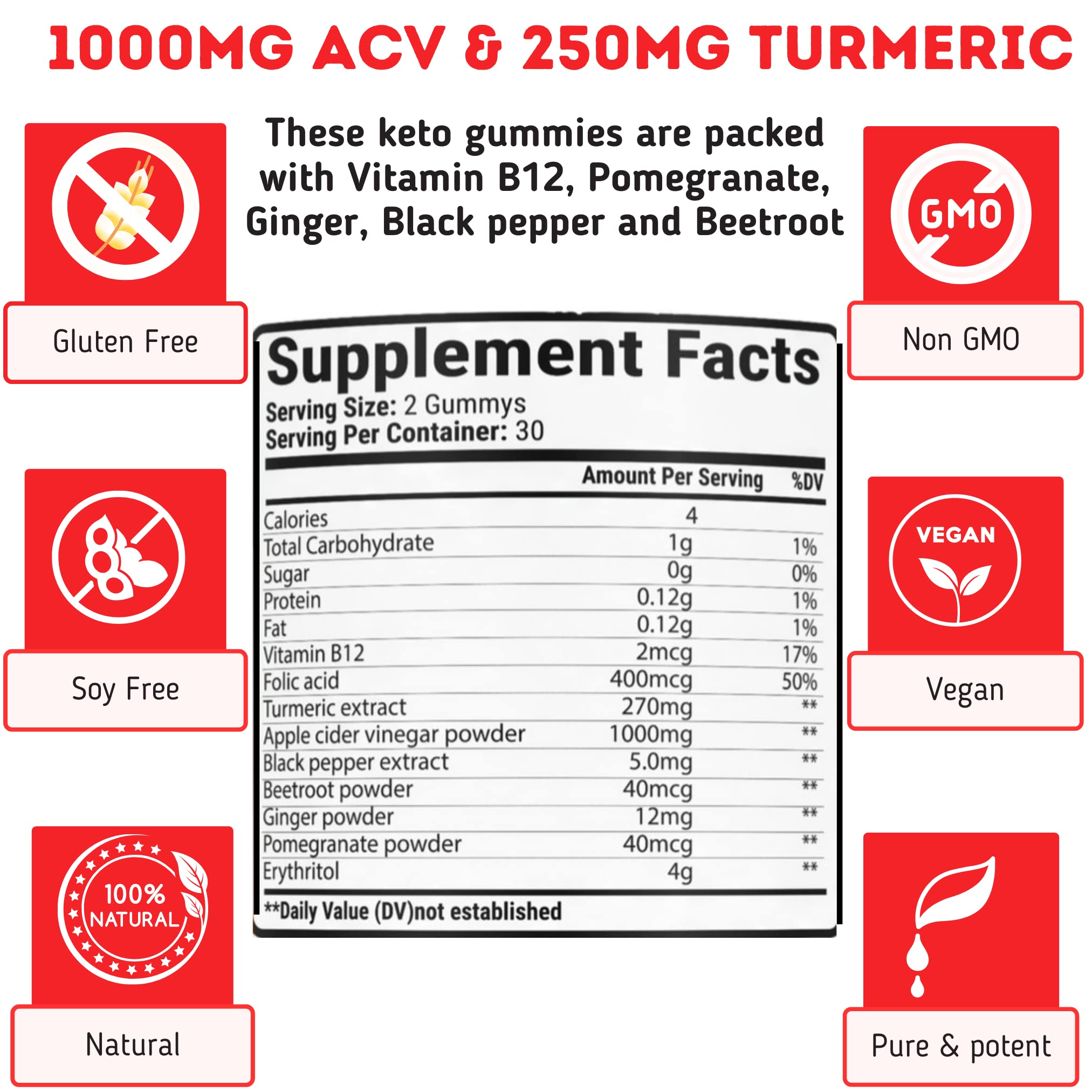 ACV Keto Gummies for Weight Loss - Advanced Weight Loss Formula with Apple Cider nurishable