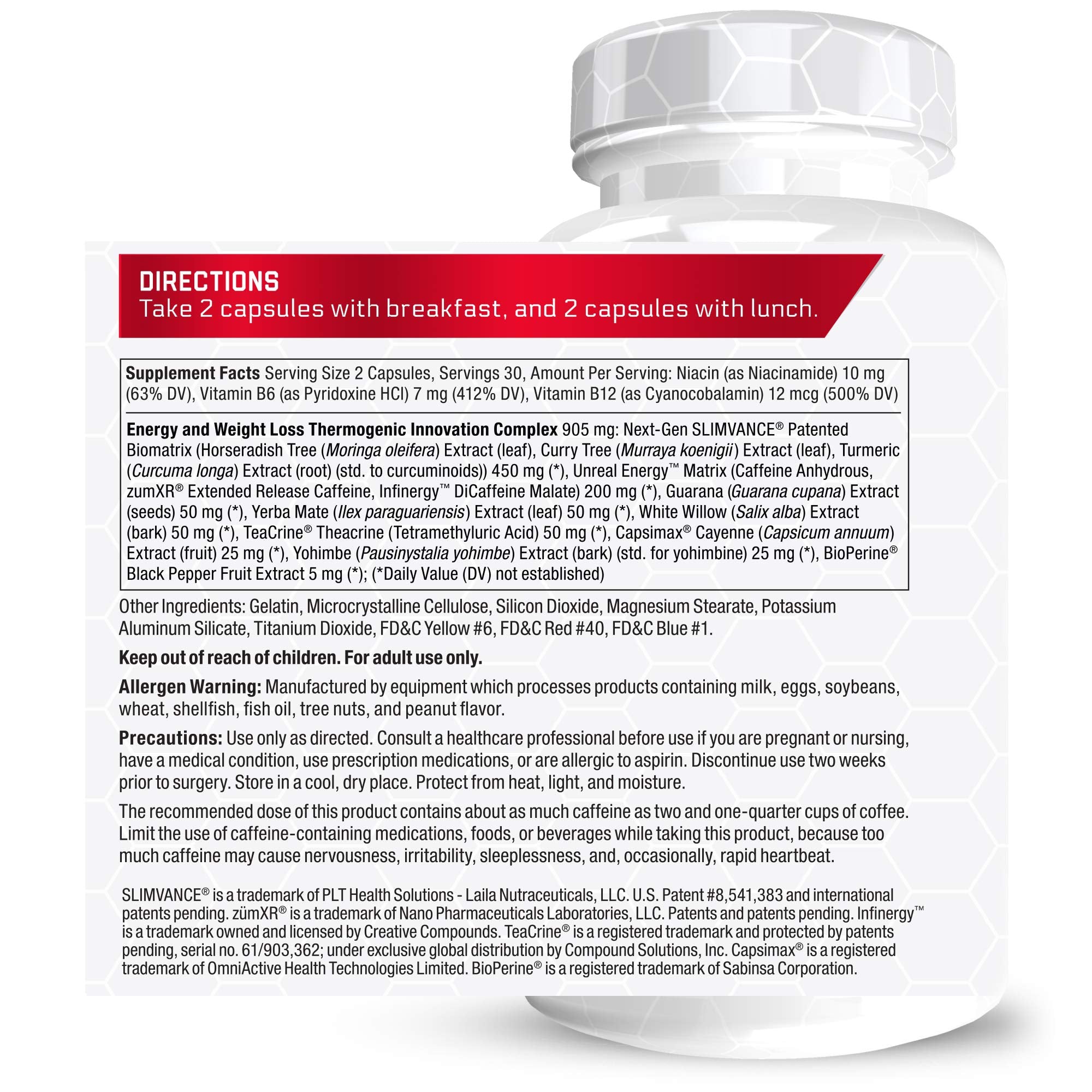 FORCE FACTOR LeanFire with Next-Gen SLIMVANCE Advanced Thermogenic Fat Burner Force Factor