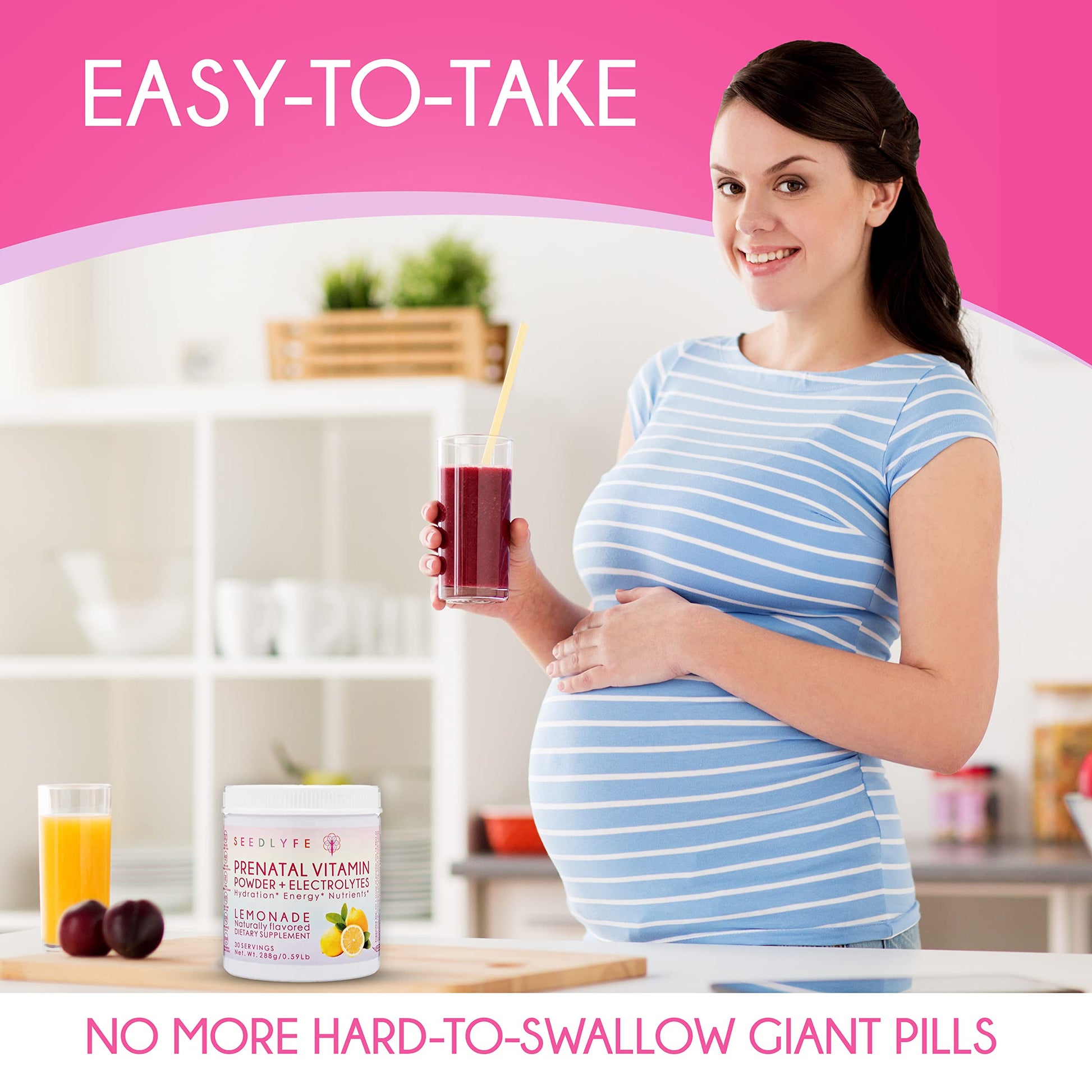 Female Fertility Bundle with Prenatal Vitamin Powder – Natural Prenatal Vitamins and Smoothie Mix seedlyfe