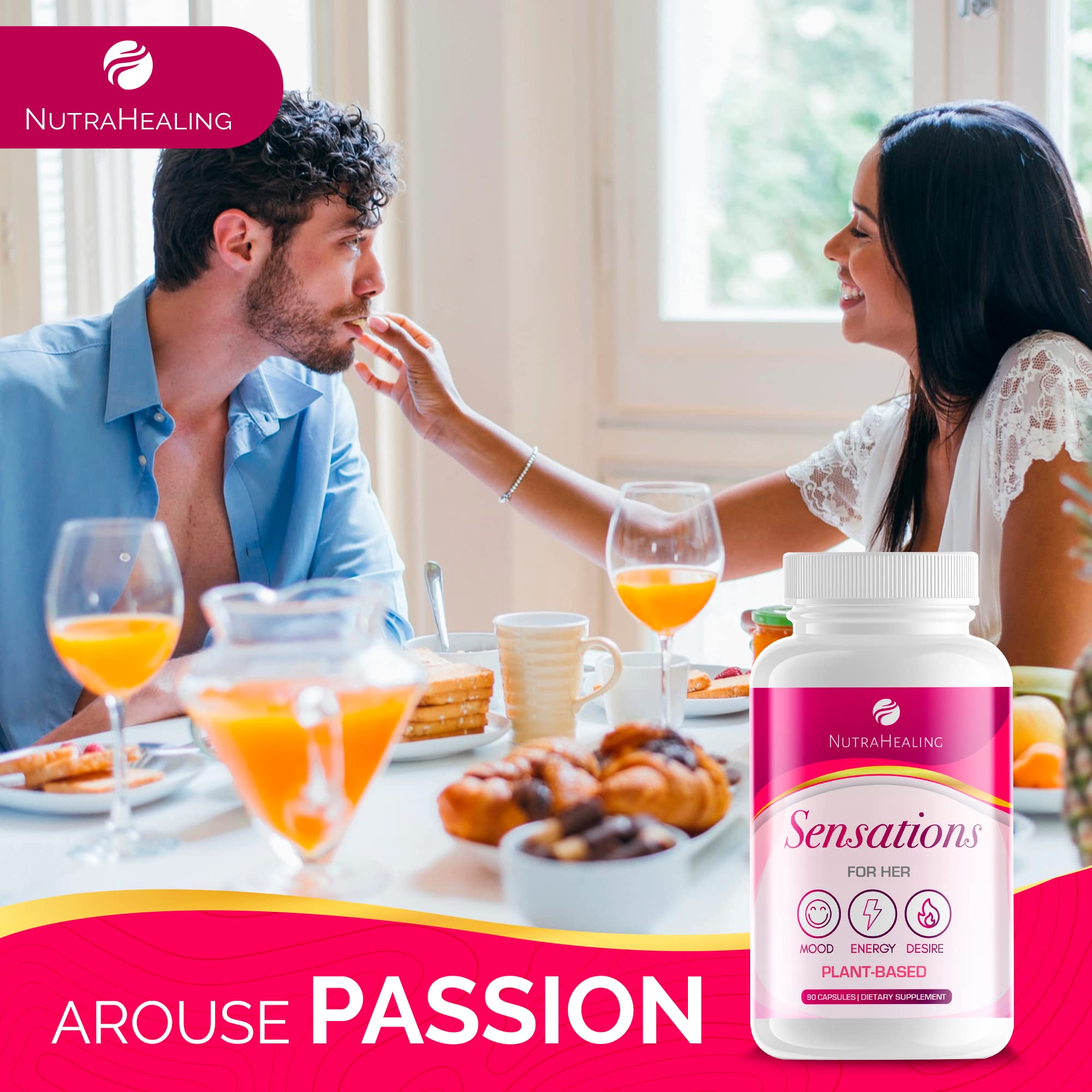 Sensations - Hormone Balance for Women | Mood, Energy & Libido Booster | Natural Plant-Based NUTRAHEALING