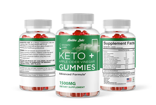 Divinity Labs Keto ACV Gummies, Apple Cider Vinegar Ketosis, New Strong Time Released