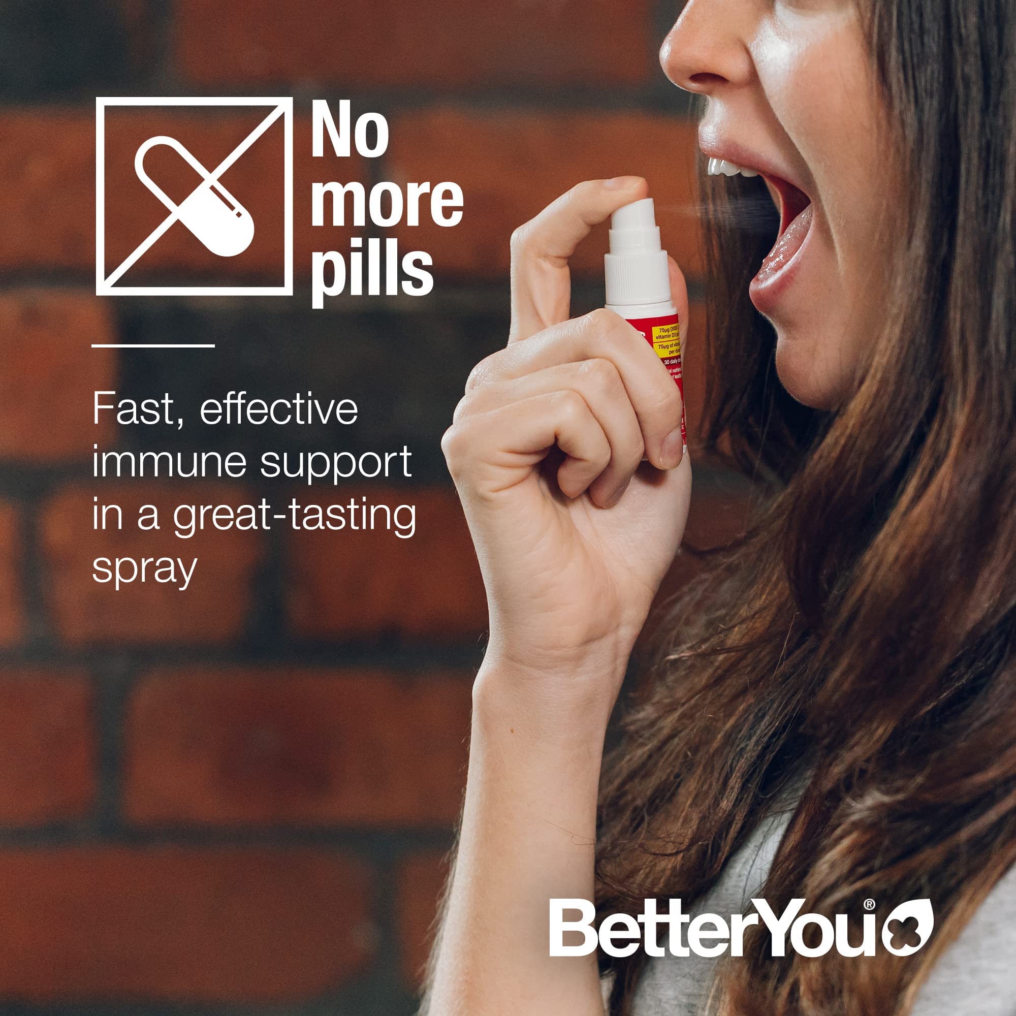 BetterYou D3000 + Vitamin D + K2 Spray 12ml BetterYou