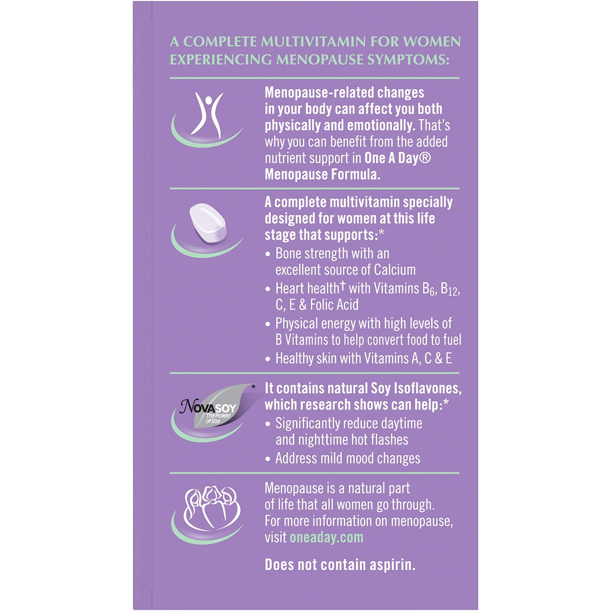 One A Day Women Menopause Size 50ct ONE A DAY