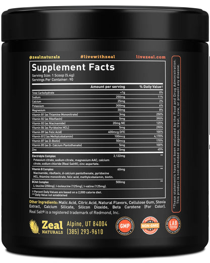 Enhanced Electrolyte Powder (Peach Mango | 90ct.) + BCAA, B-Vitamins & Real Salt