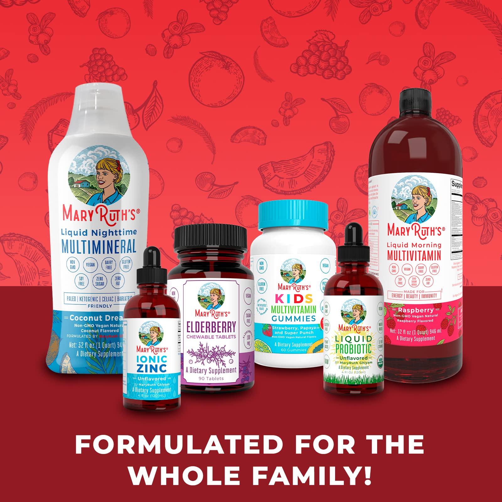 MaryRuth's Apple Cider Vinegar Gummies | ACV Gummies for Immune Support | Vegan MaryRuth Organics