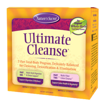 Nature's Secret Ultimate Cleanse 2-Part Total Body Detoxification & Elimination Supports 