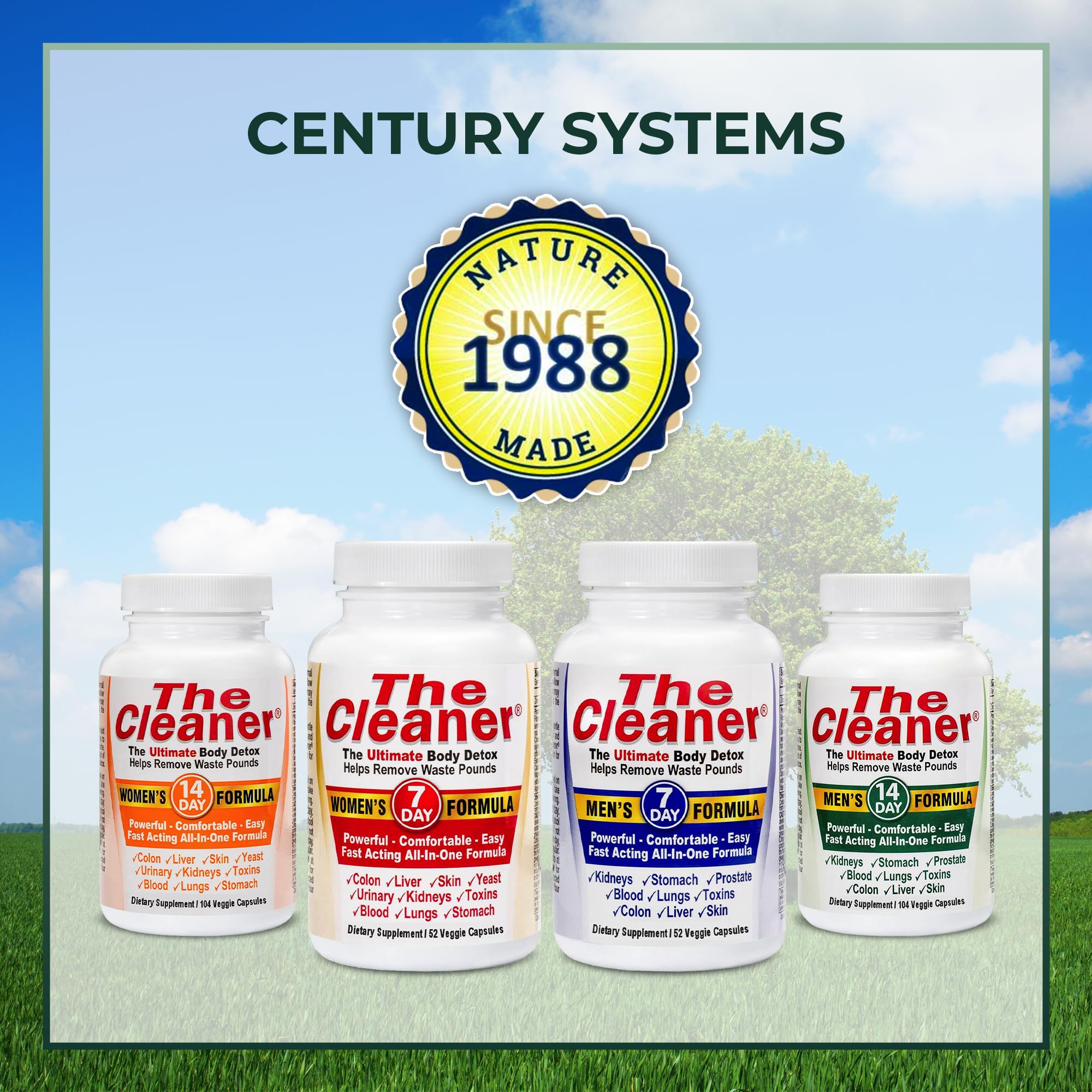 Century Systems The Cleaner Detox, Powerful 14-Day Complete Internal Cleansing Century Systems