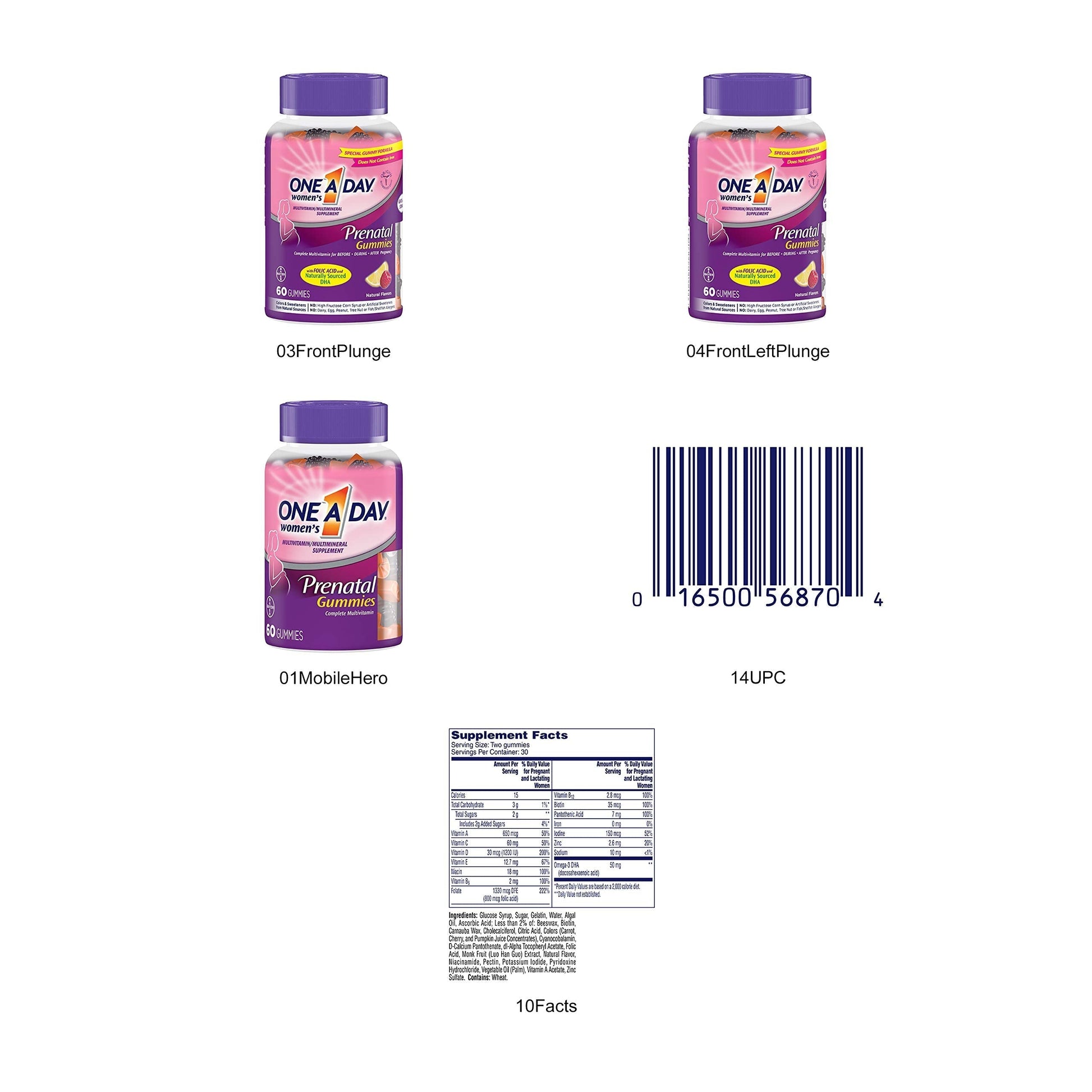 One A Day Women's Prenatal Gummies, 60 Count ONE A DAY