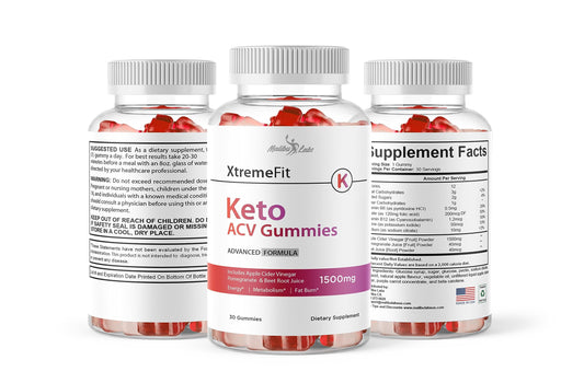 XtremeFit Keto ACV Gummies Weight Loss - 1500mg Once a Day, Strong Time Released