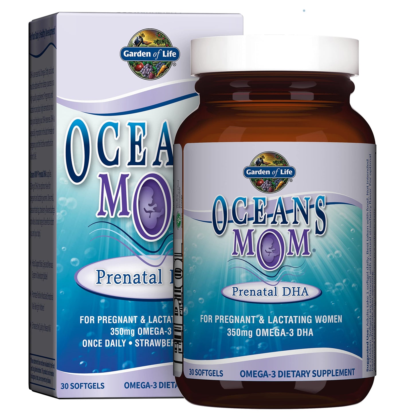 Garden of Life Organics Prenatal Gummies Multivitamin with Vitamin D3, B6, B12 & Oceans Mom