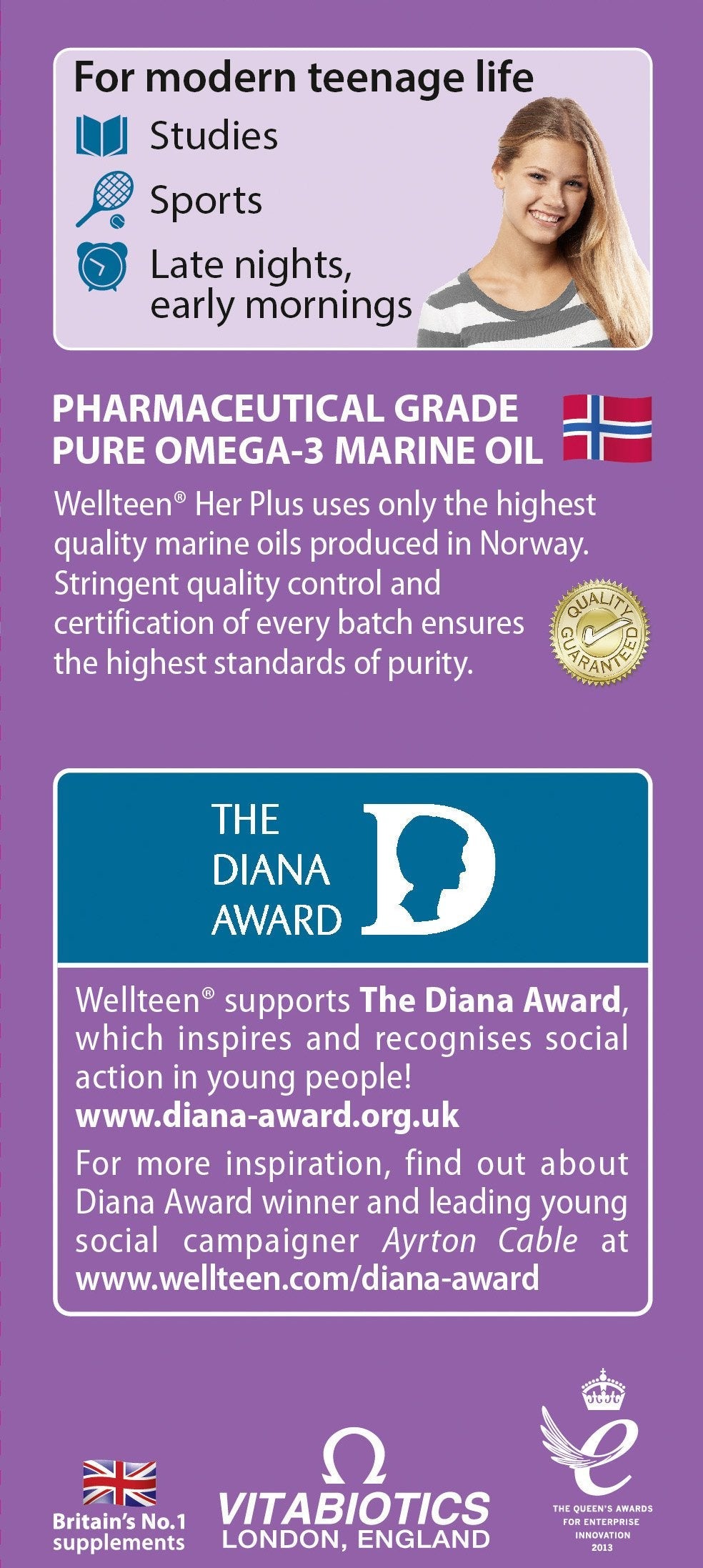 Vitabiotics Wellteen Her Plus - 56 Tablets/Capsules, 56 Count (Pack of 1)