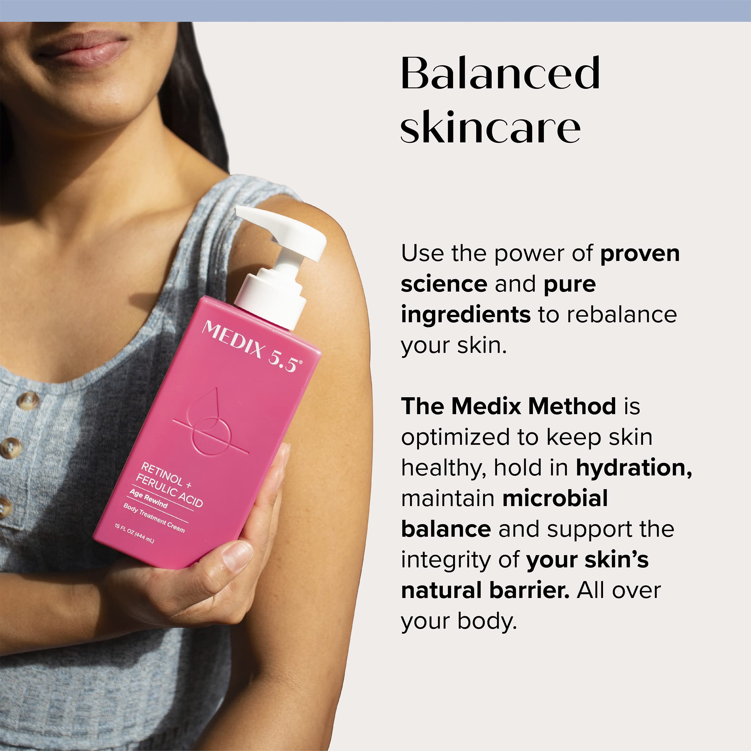 Medix 5.5 Retinol Body Lotion + Hyaluronic Acid Cream, Moisturizer Body & Face Lotion Medix 5.5