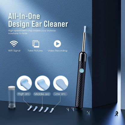 Ear Wax Removal - Earwax Remover Tool with 8 Pcs Ear Set - (Grey)