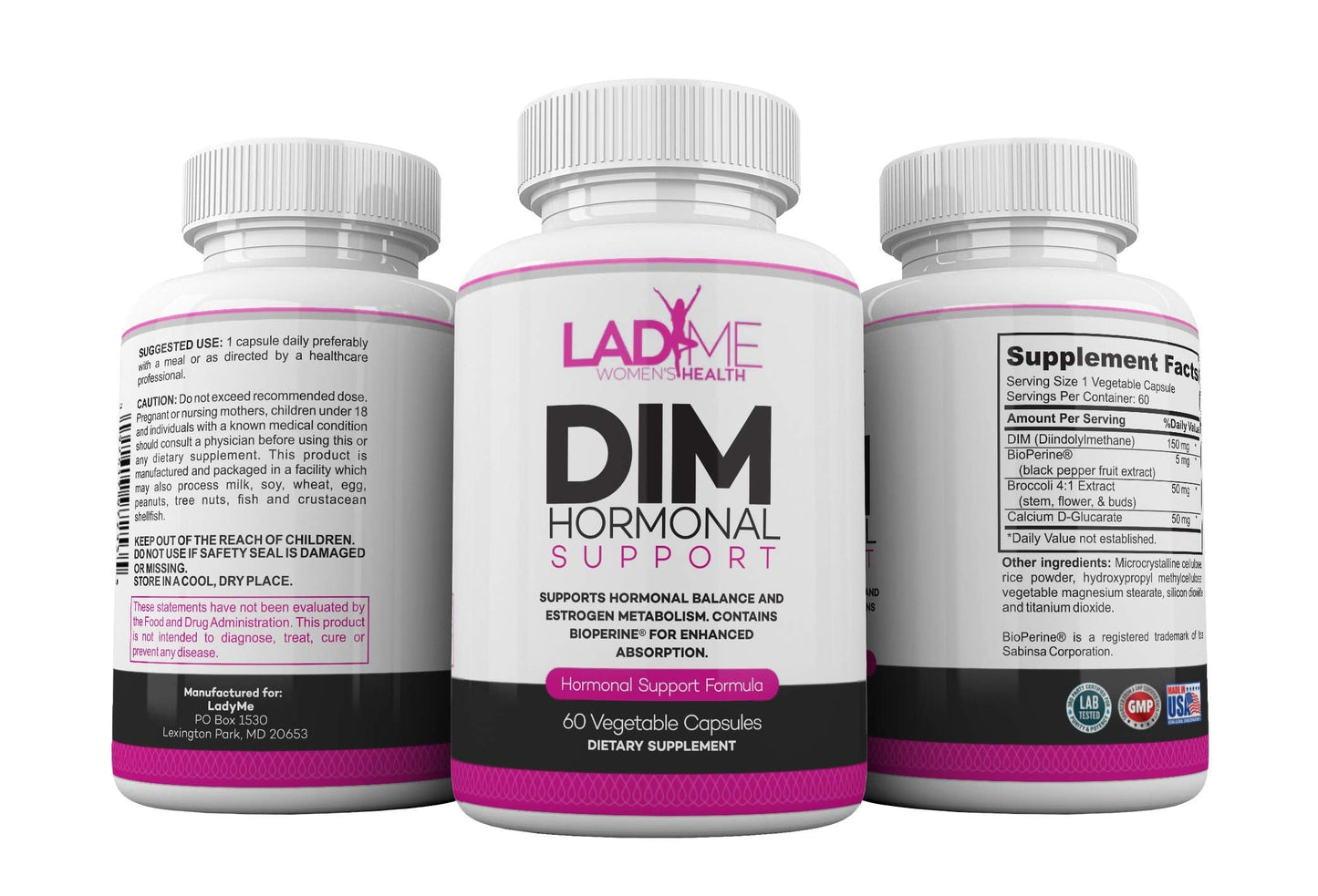 DIM Complex 150mg Hormonal Support Menopause Relief Supplement for Hot Flashes & Hormonal Acne