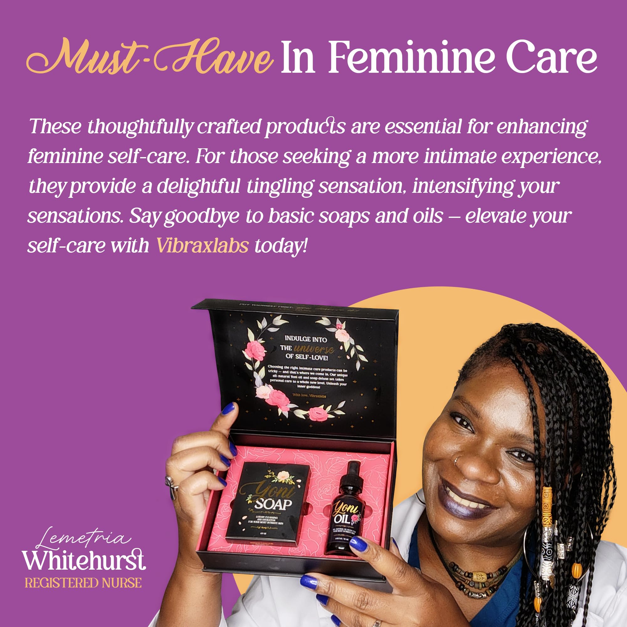 vibraxlabs Yoni Oil 1 Oz. Rose Scented Daily Feminine Wash Vulva Oil for pH Balance and Female Dryness vibraxlabs