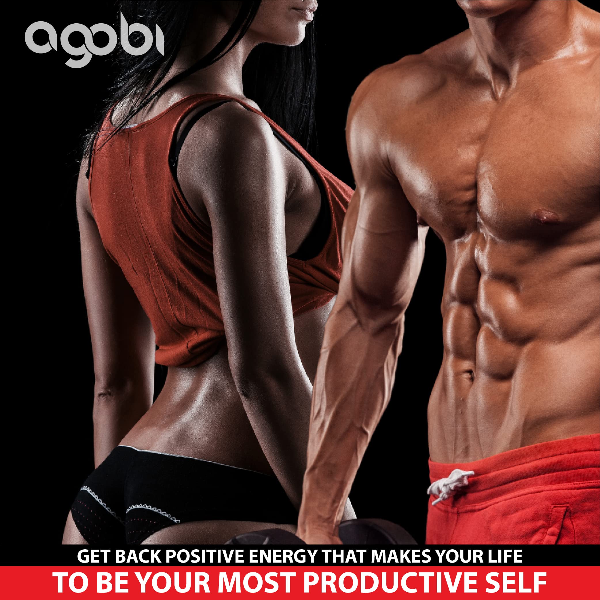 agobi Pure Garcinia Cambogia Capsules 8550mg - 6in1 with Green Tea, Arjuna, Garlic Bulb agobi