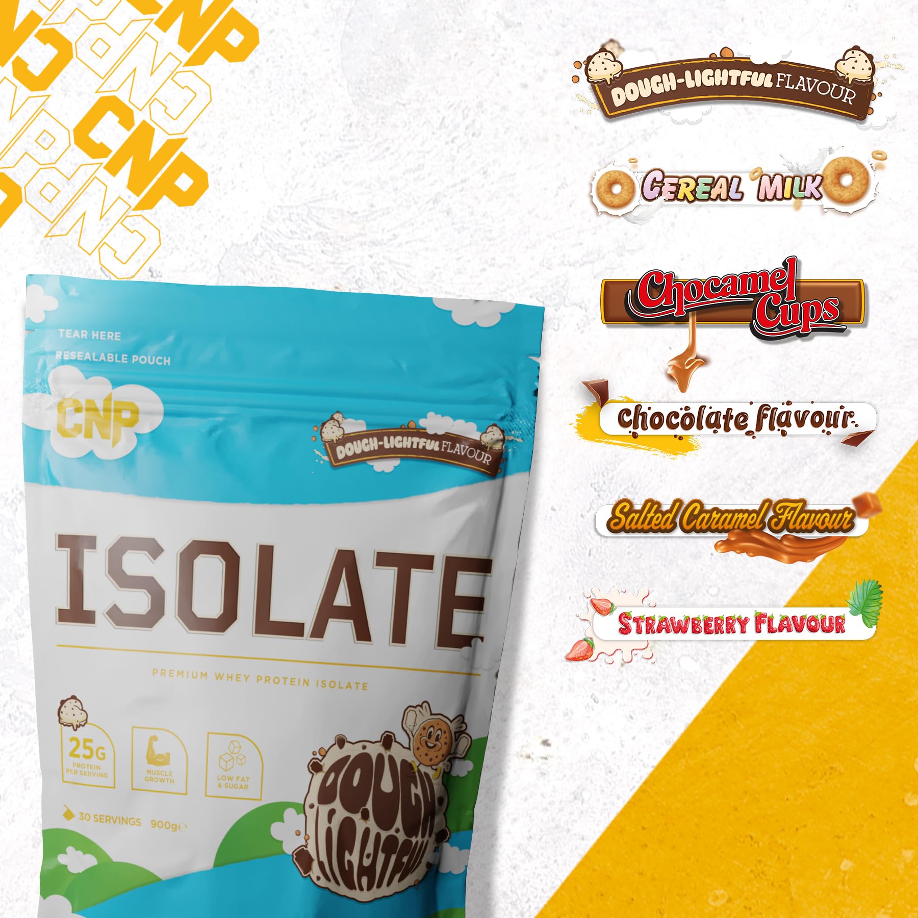 CNP Professional Isolate, Premium Whey Protein Isolate, 26g Protein, 1.6kg & 900g, 53/30 Servings CNP Professional