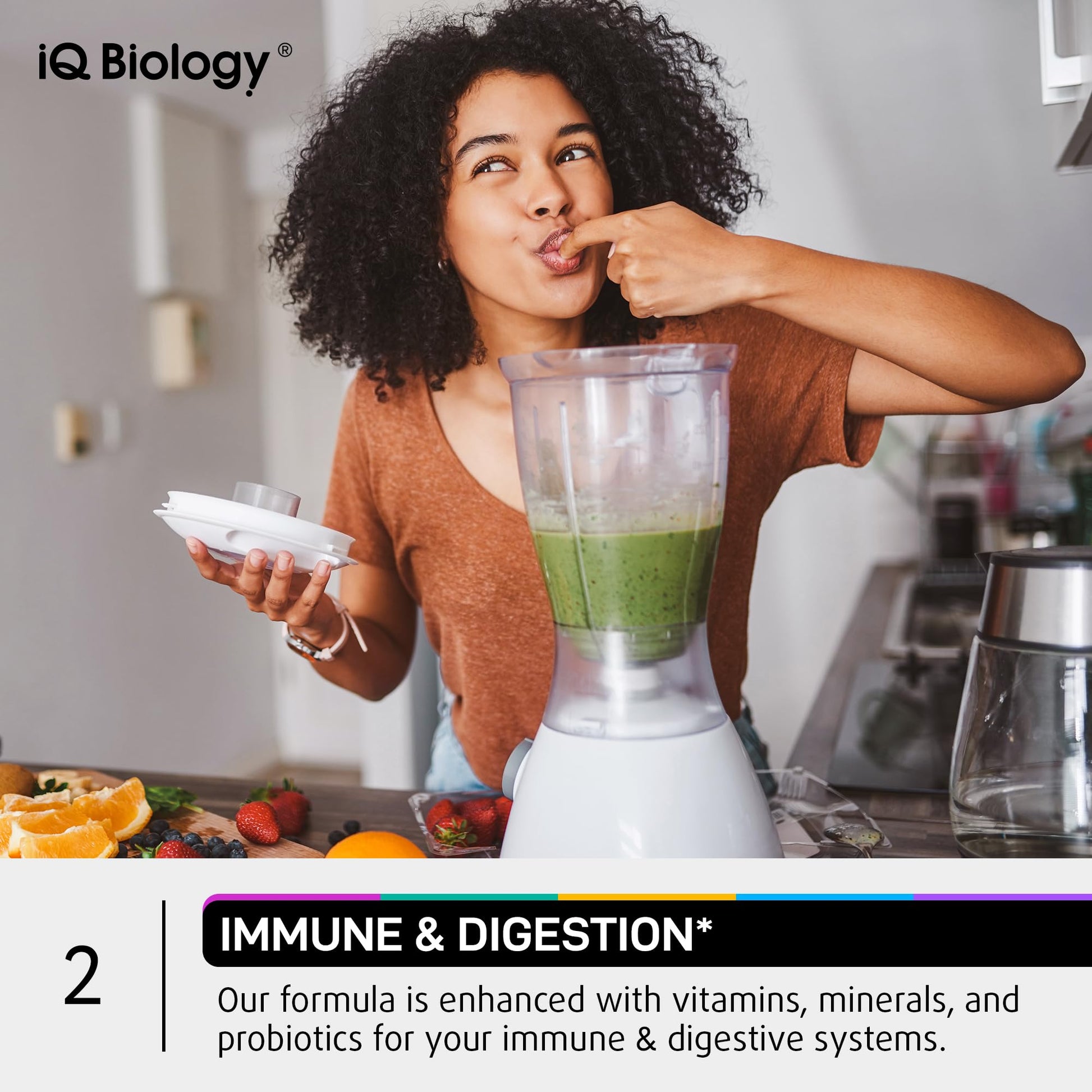 IQ BIOLOGY Biotin Collagen Keratin Astragalus Magnesium Ashwagandha Vitamin D3 Vitamin C IQ BIOLOGY