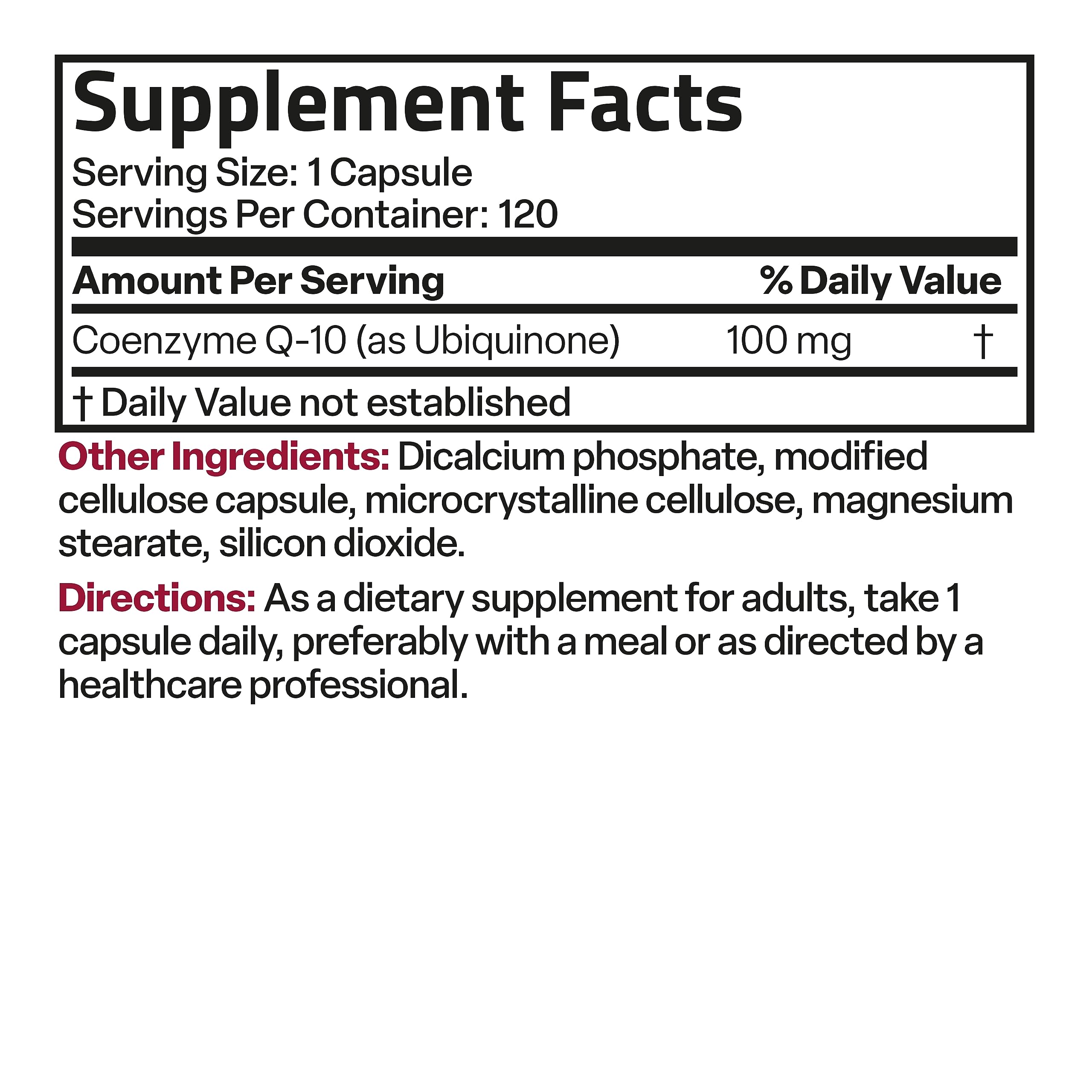 Bronson CoQ10 100 MG High Potency Cellular Energy Production, 120 Vegetarian Capsules Bronson