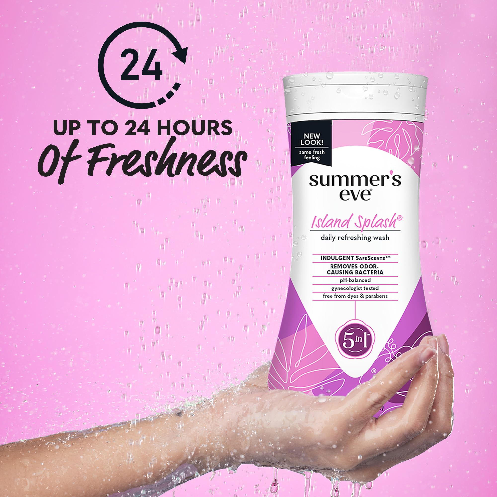 Summer's Eve Island Splash Refreshing Daily All Over Feminine Body Wash, Removes Odor Summer's Eve