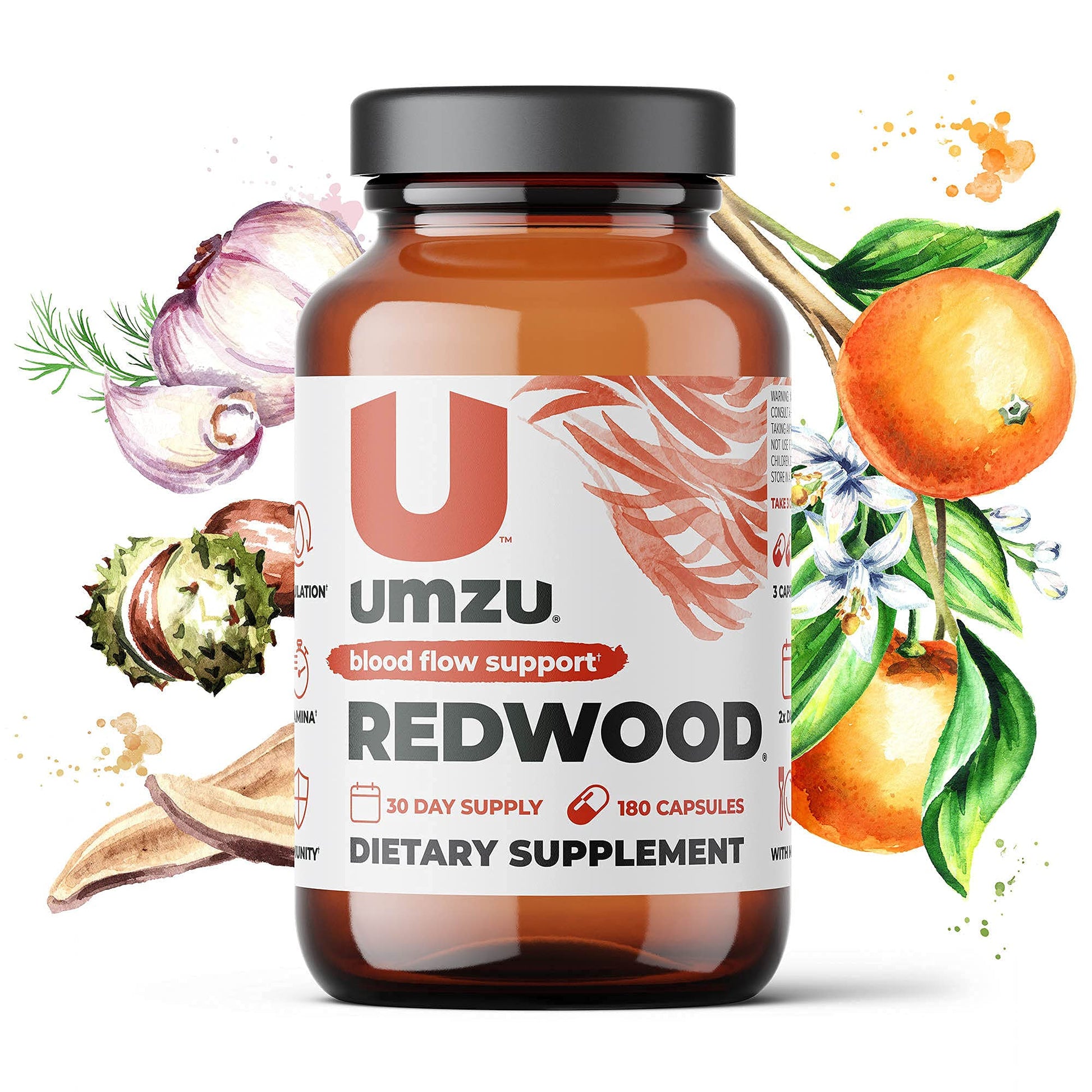 UMZU Redwood - Supports Nitric Oxide & Healthy Blood Flow - Blend of Vitamins & Herbal UMZU