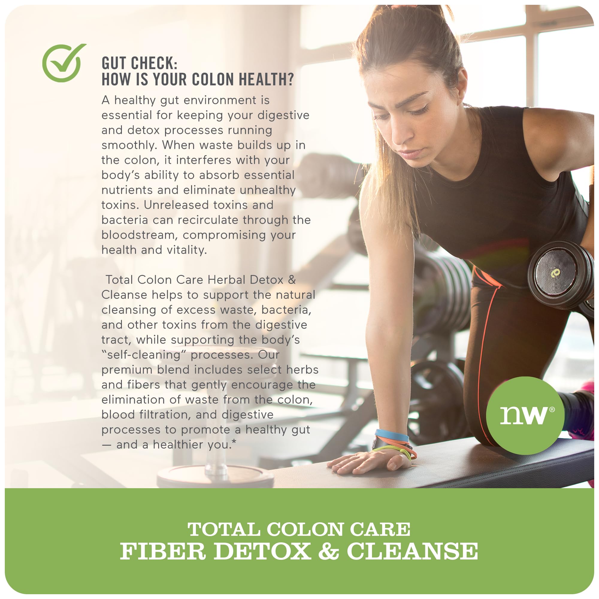 NatureWise Total Colon Care Fiber Cleanse with Herbal Laxatives, Prebiotics, & Digestive NatureWise