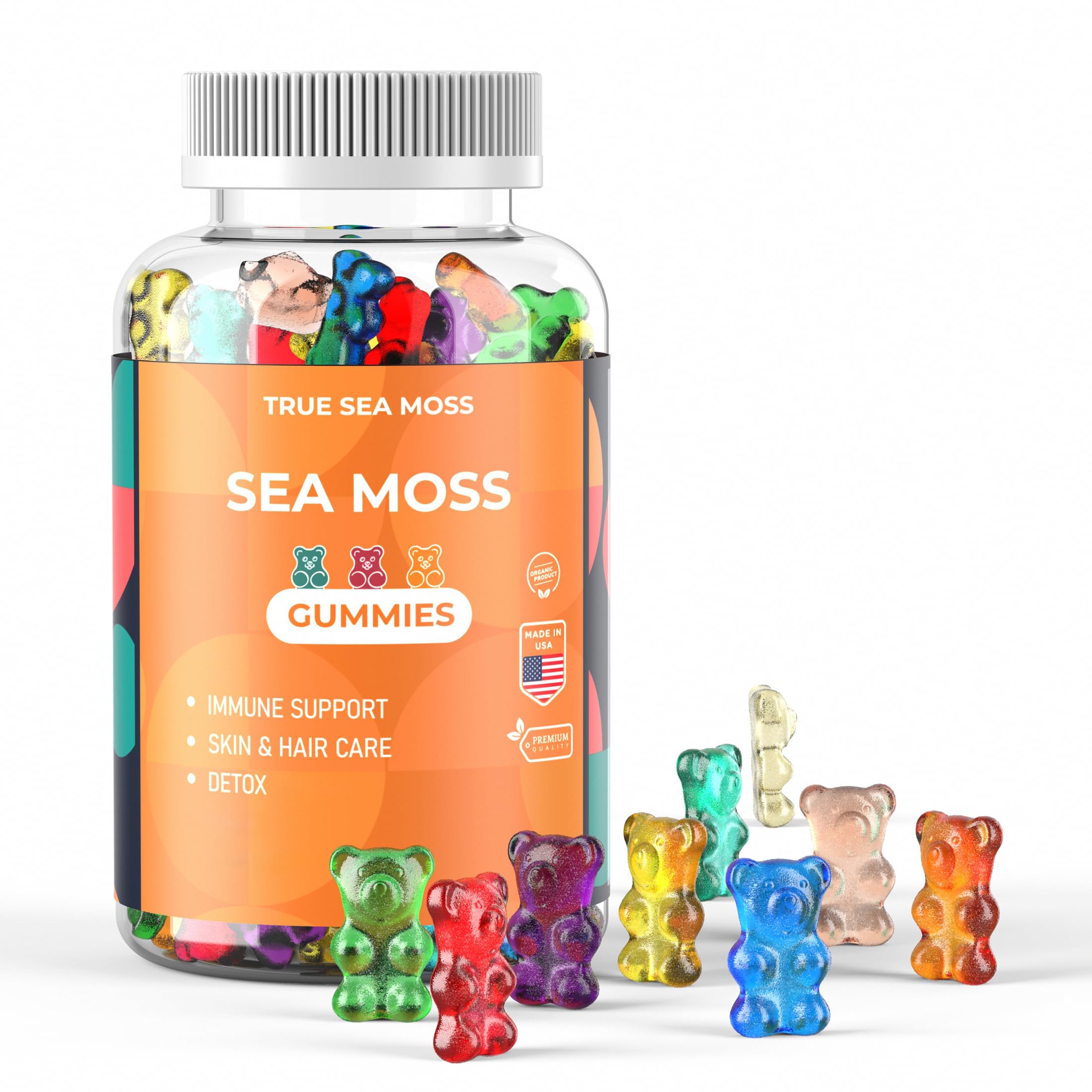 Sea Moss Gummies for Adults & Kids – Contains Irish Sea Moss + Burdock Root 