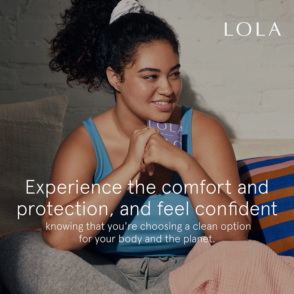 LOLA Ultra Thin Liners, 108 Count - Cotton Panty Liners for Women, Hypoallergenic Pads for Women