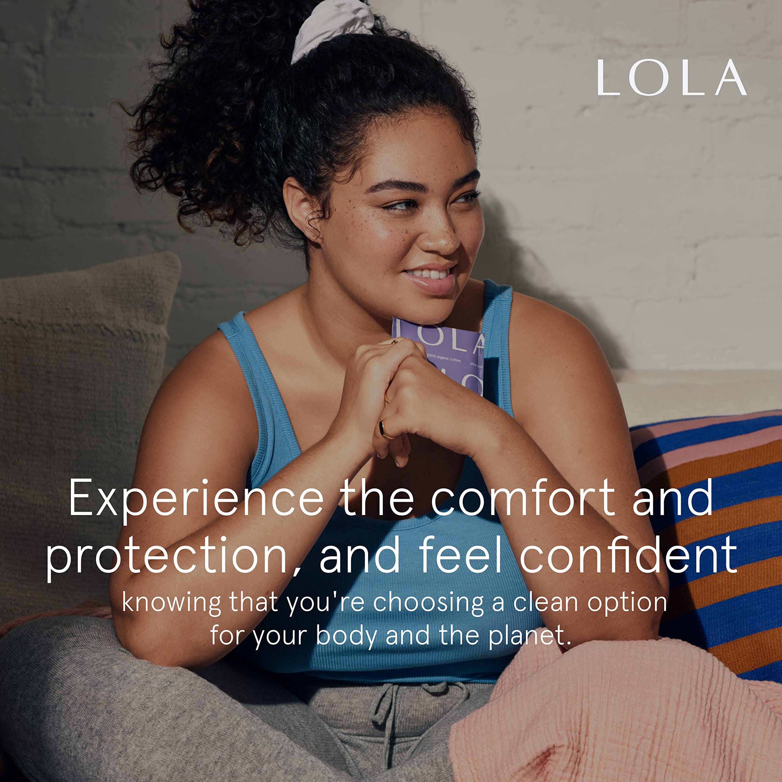 LOLA Ultra Thin Liners, 108 Count - Cotton Panty Liners for Women, Hypoallergenic Pads for Women