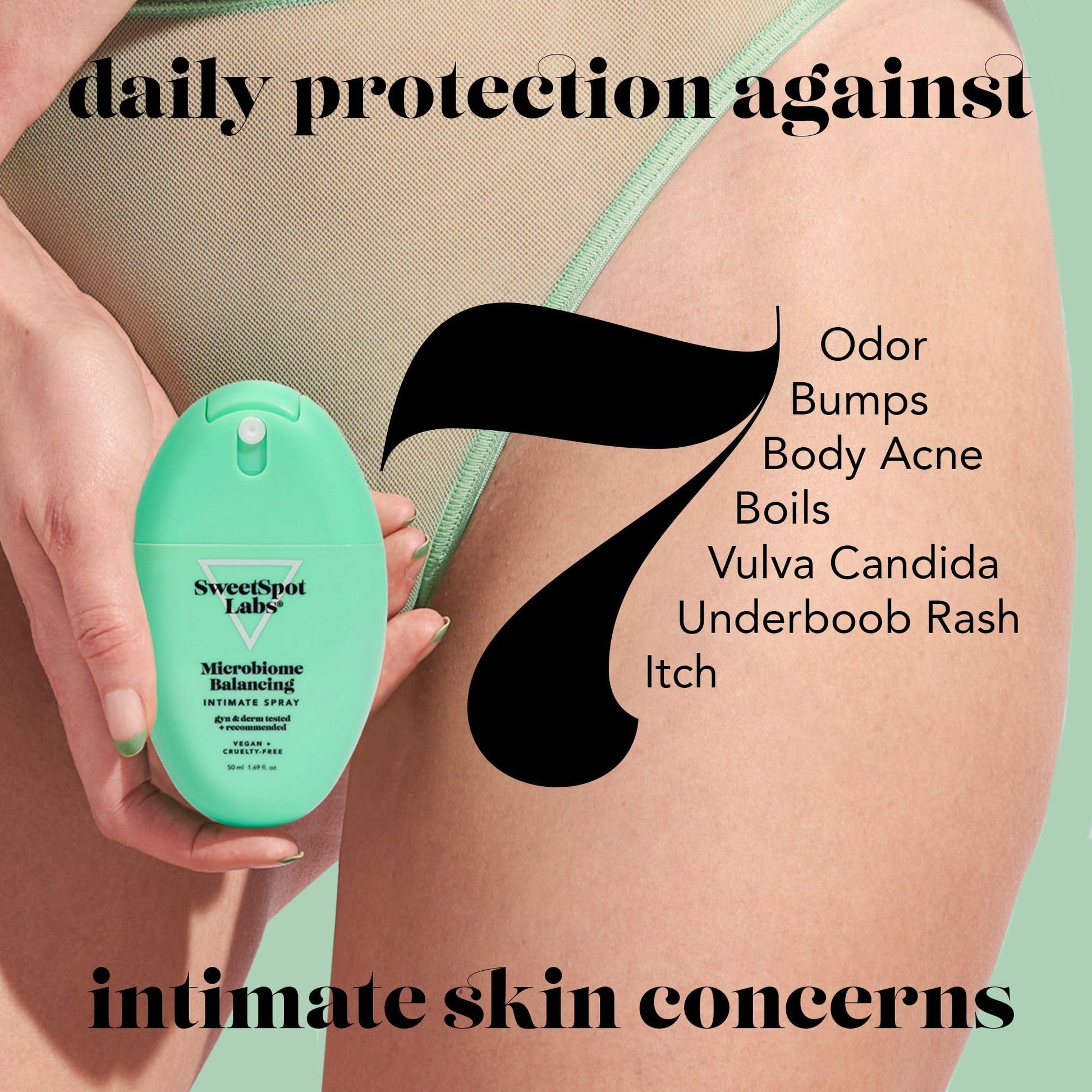 SweetSpot Labs Microbiome Balancing Feminine Spray, Deodorant Spray for External Vaginal Odor & pH SweetSpot Labs